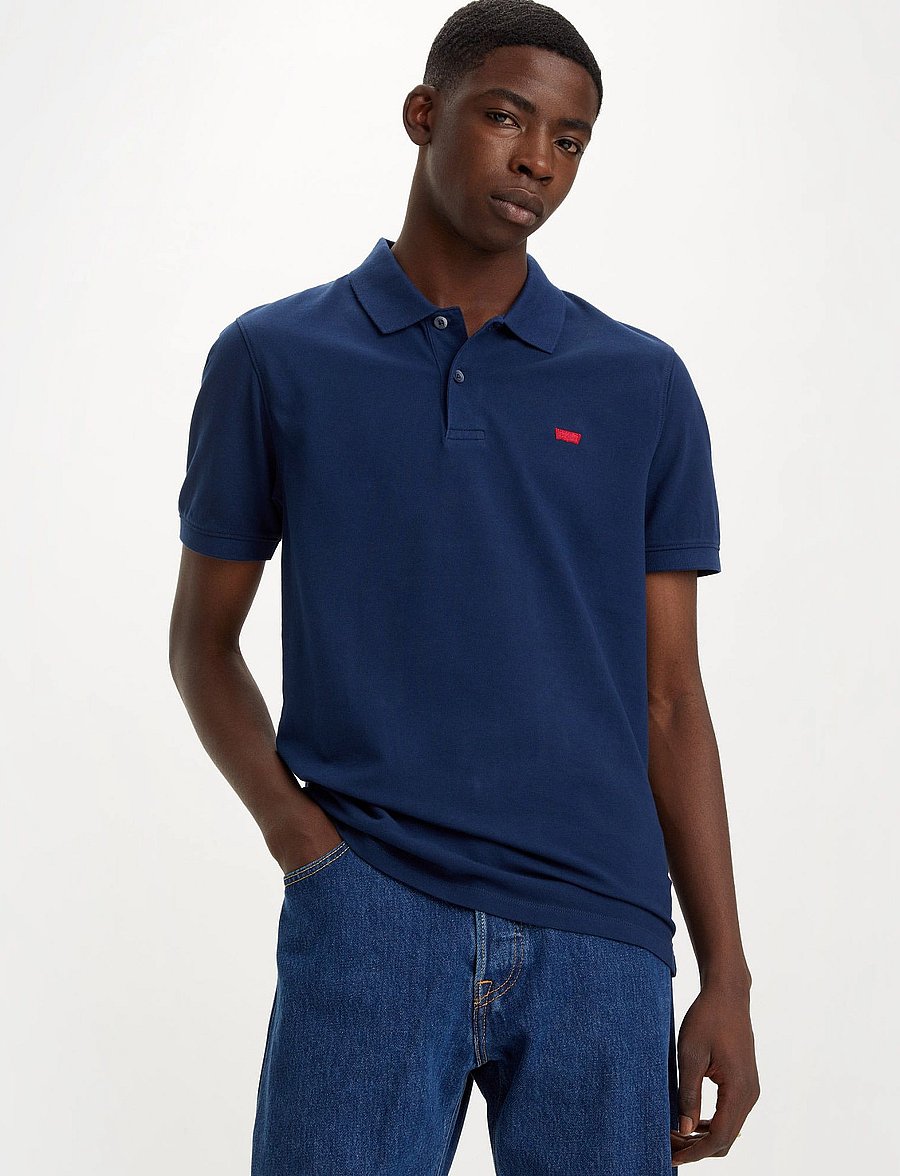 Levi's® - SLIM HOUSEMARK POLO NAVAL ACAD - kortærmede poloer - blues - 0