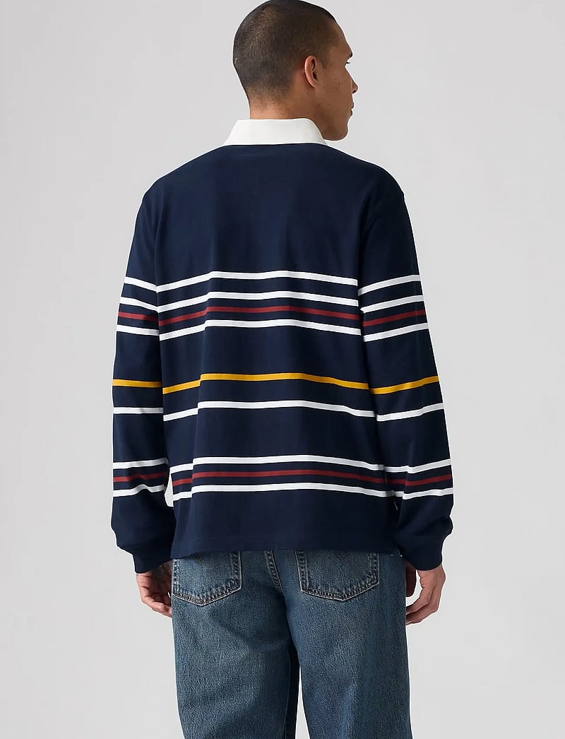 Levi's® - UNION RUGBY THEO STRIPE NAVY B - langærmede poloer - multi-color - 3