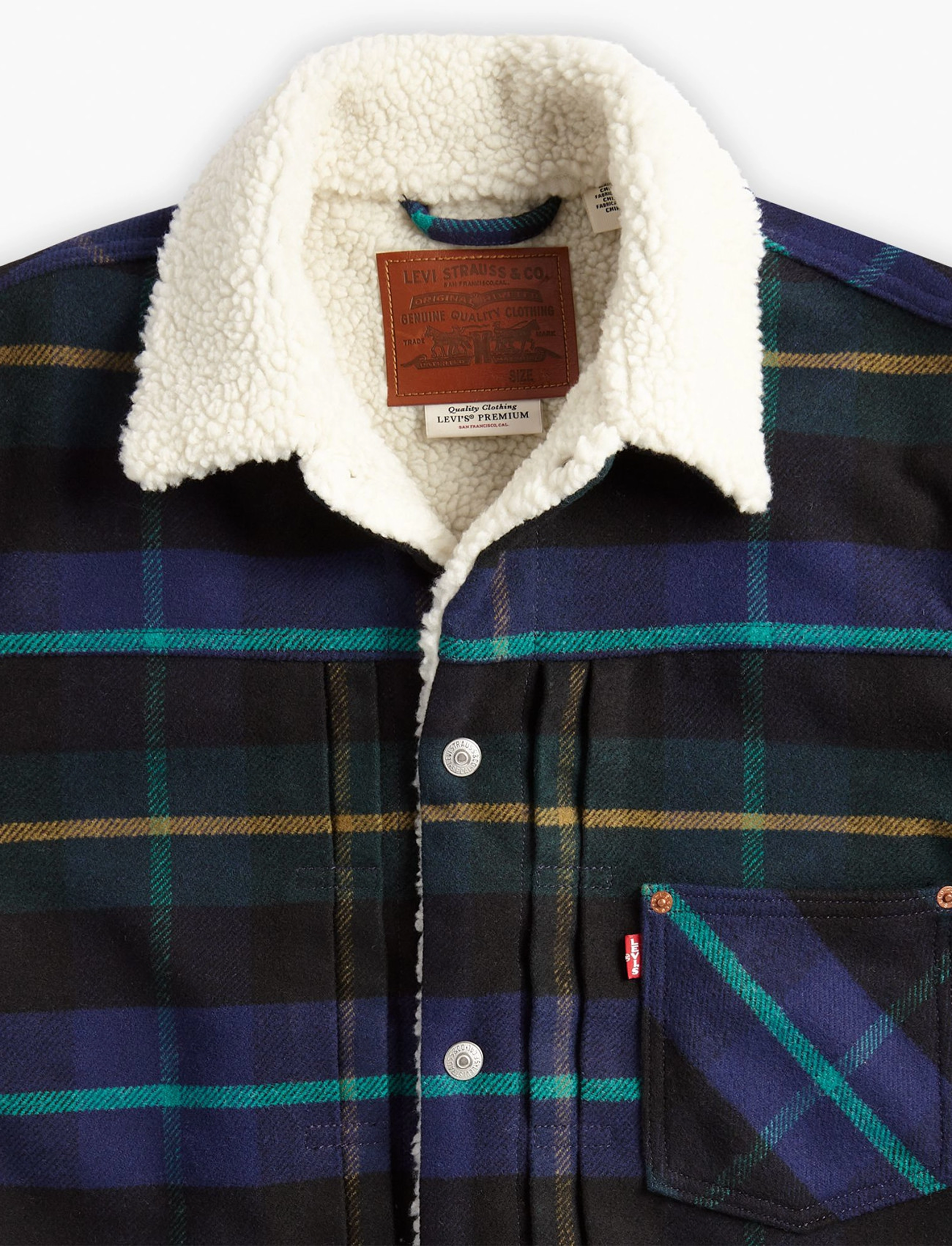 LEVI´S Men - TYPE 1 SHERPA TRUCKER LEVINSON - blues - 4