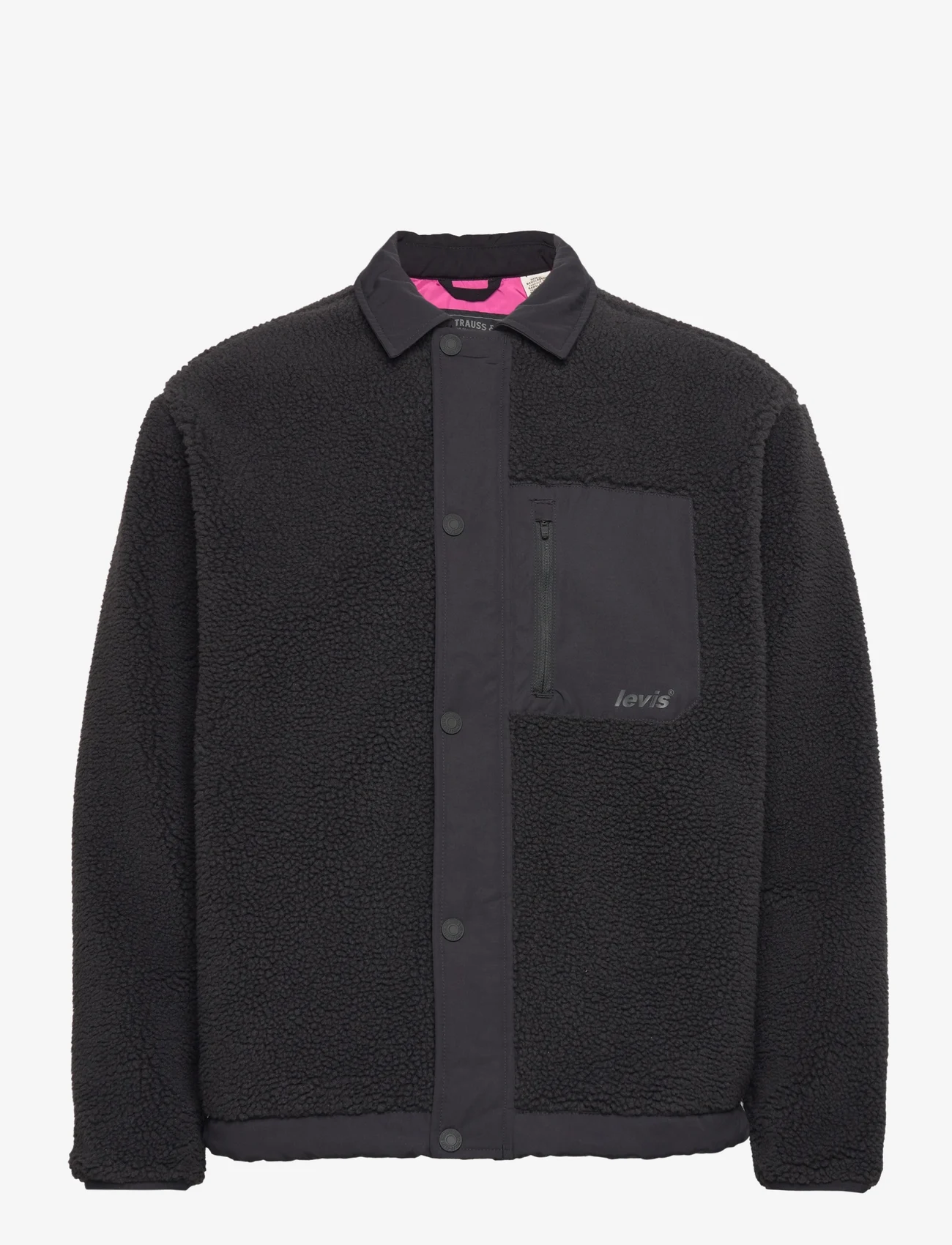 LEVI´S Men - BUCHANAN SHERPA JACKET METEORI - mid layer jackets - blacks - 0