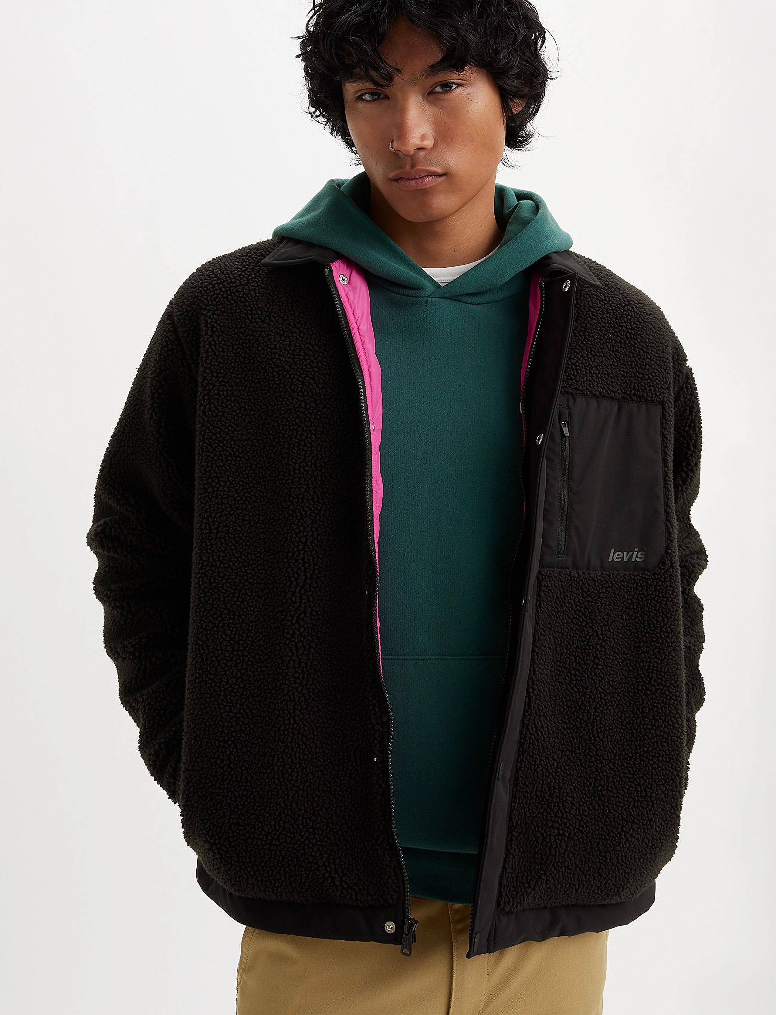 LEVI´S Men - BUCHANAN SHERPA JACKET METEORI - blacks - 2