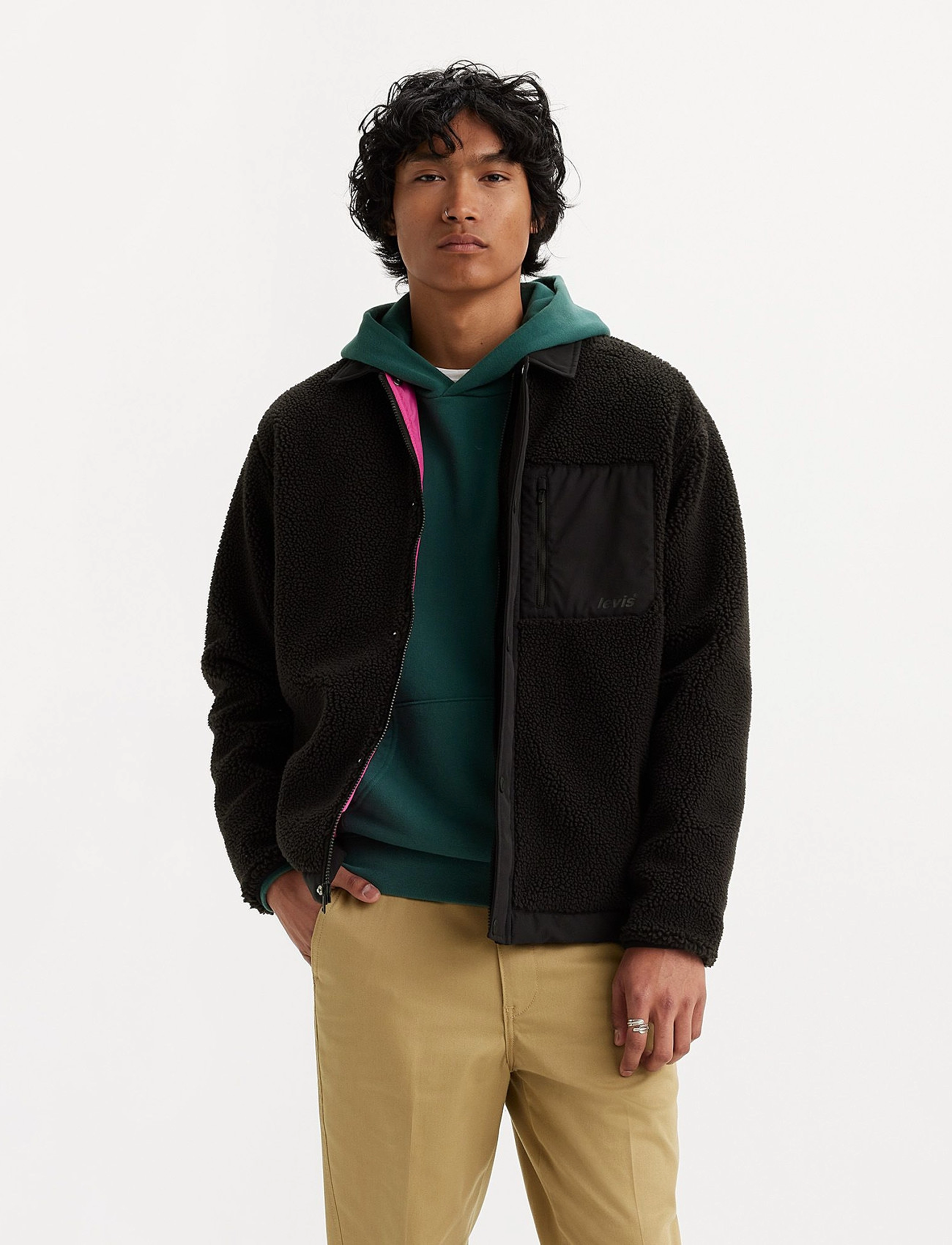 LEVI´S Men - BUCHANAN SHERPA JACKET METEORI - blacks - 3