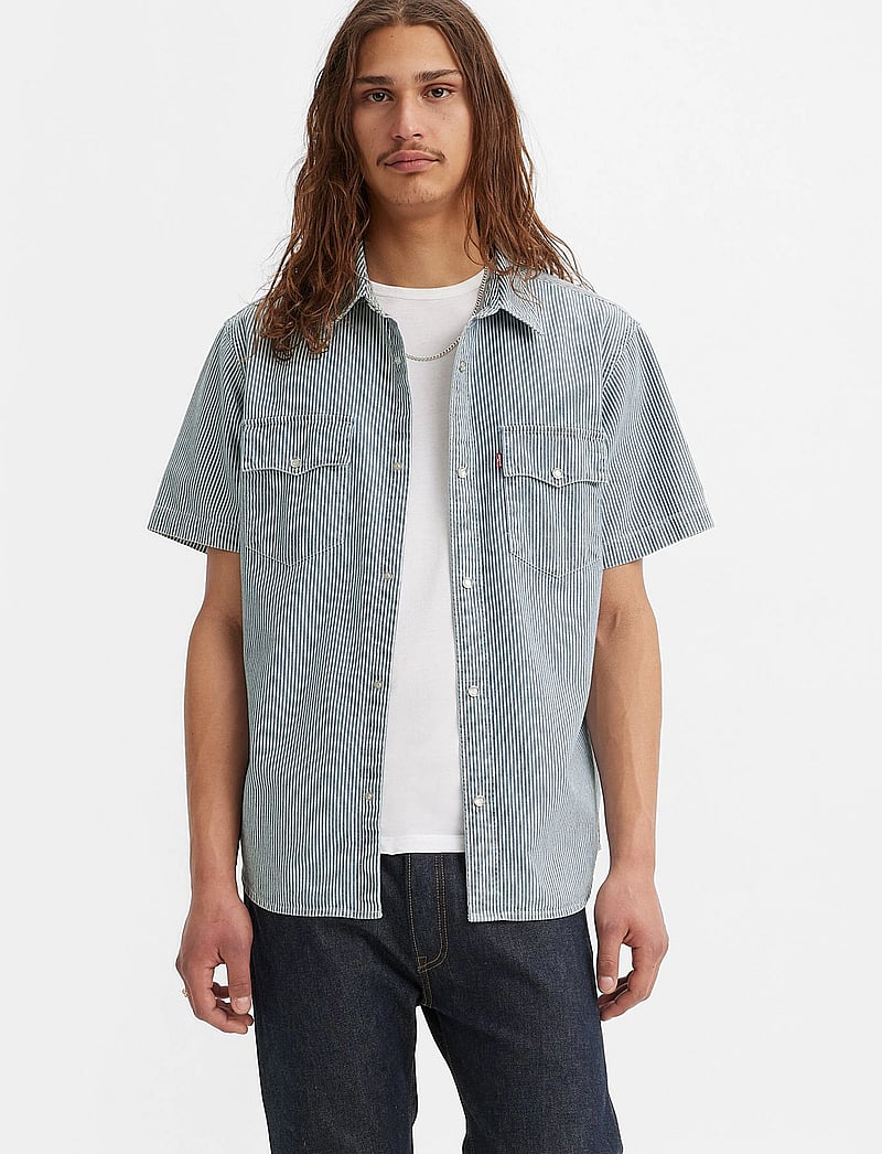Levi's® - SS RELAXED FIT WESTERN VANDER - kurzarmhemden - blues - 3