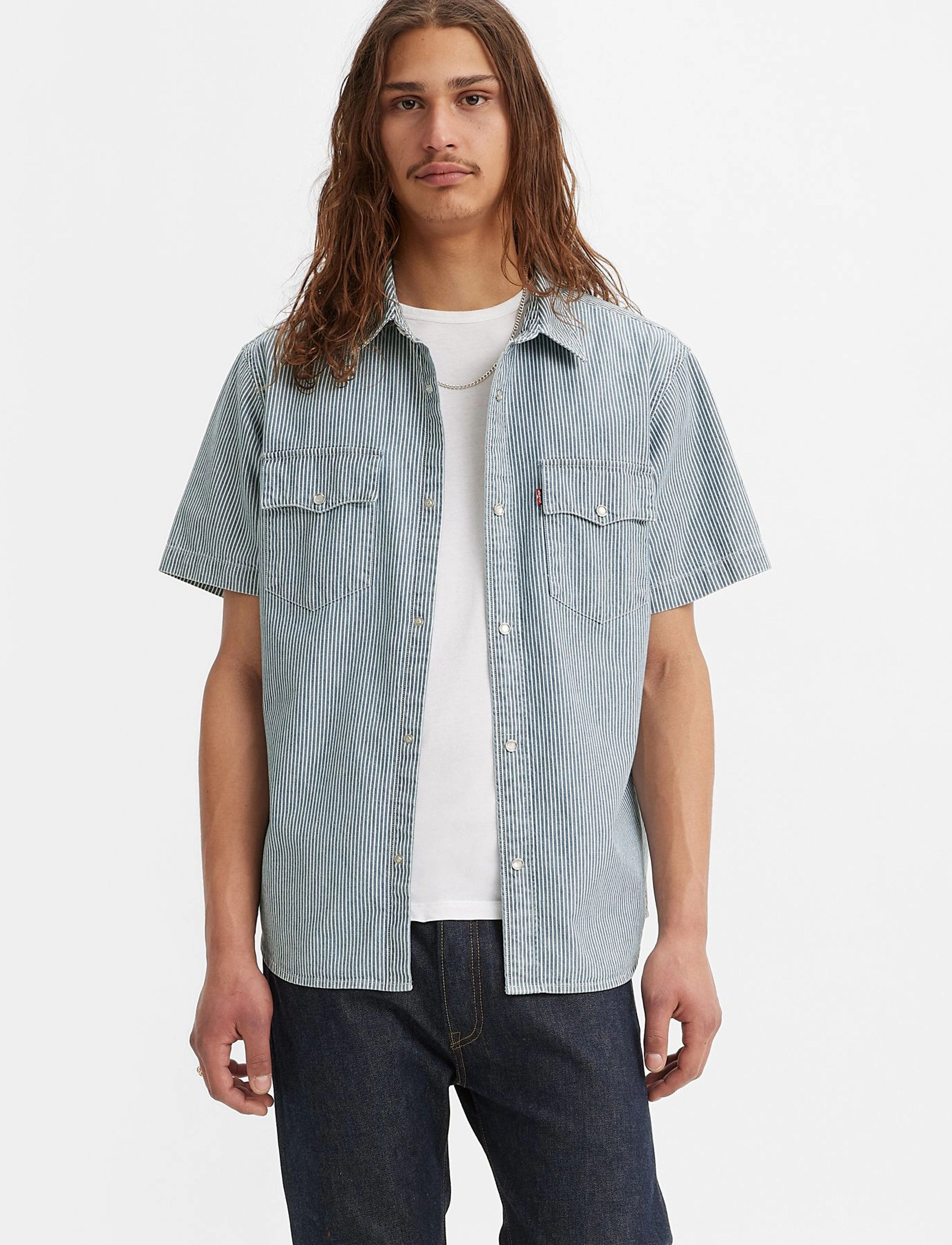 Levi's® - SS RELAXED FIT WESTERN VANDER - blues - 3