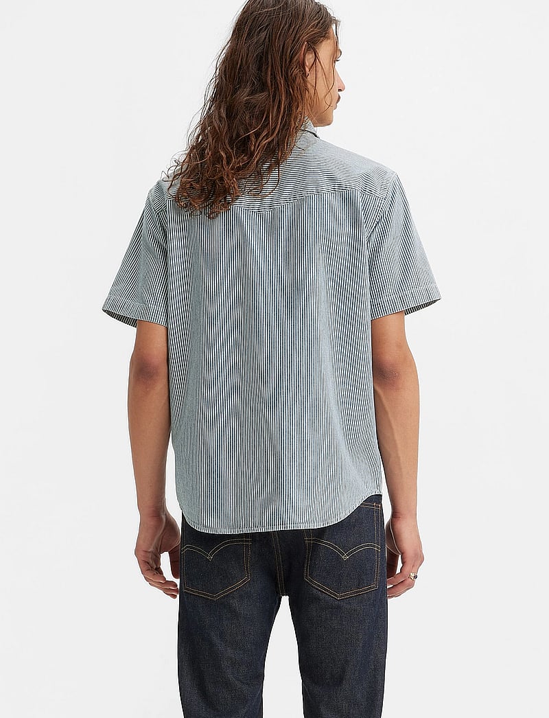 Levi's® - SS RELAXED FIT WESTERN VANDER - kurzarmhemden - blues - 4