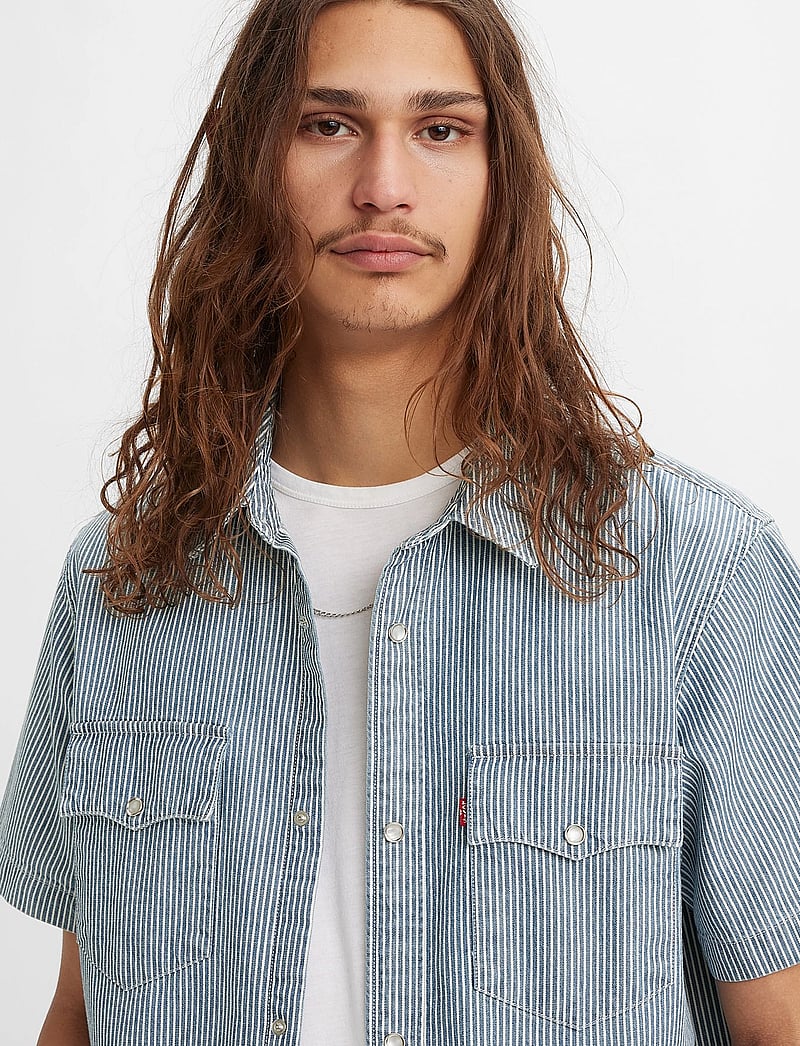 Levi's® - SS RELAXED FIT WESTERN VANDER - kurzarmhemden - blues - 5