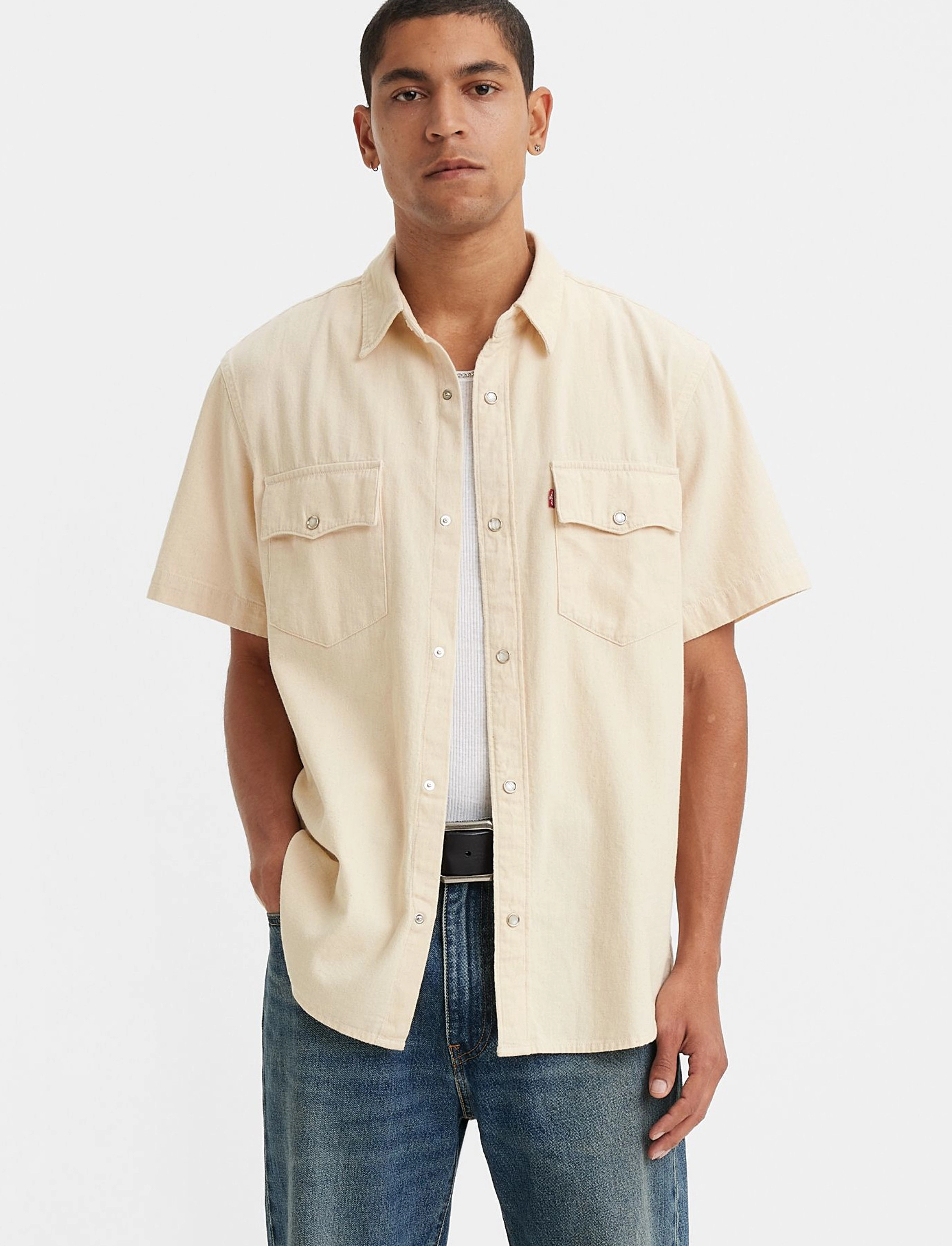 Levi's® - SS RELAXED FIT WESTERN NEWMAN - neutrals - 3