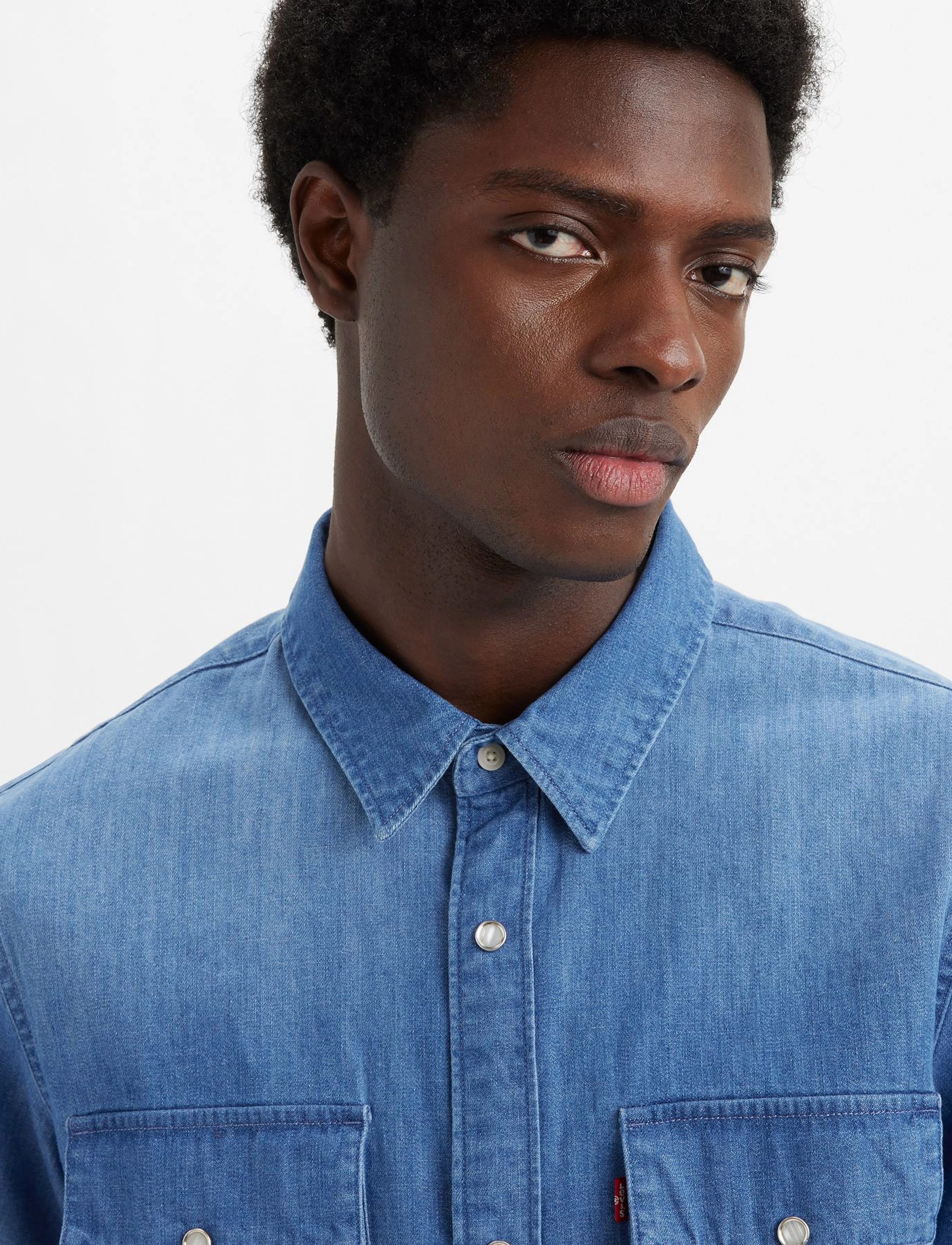 Levi's® - SS RELAXED FIT WESTERN TOMBSTO - light indigo - flat finis - 5
