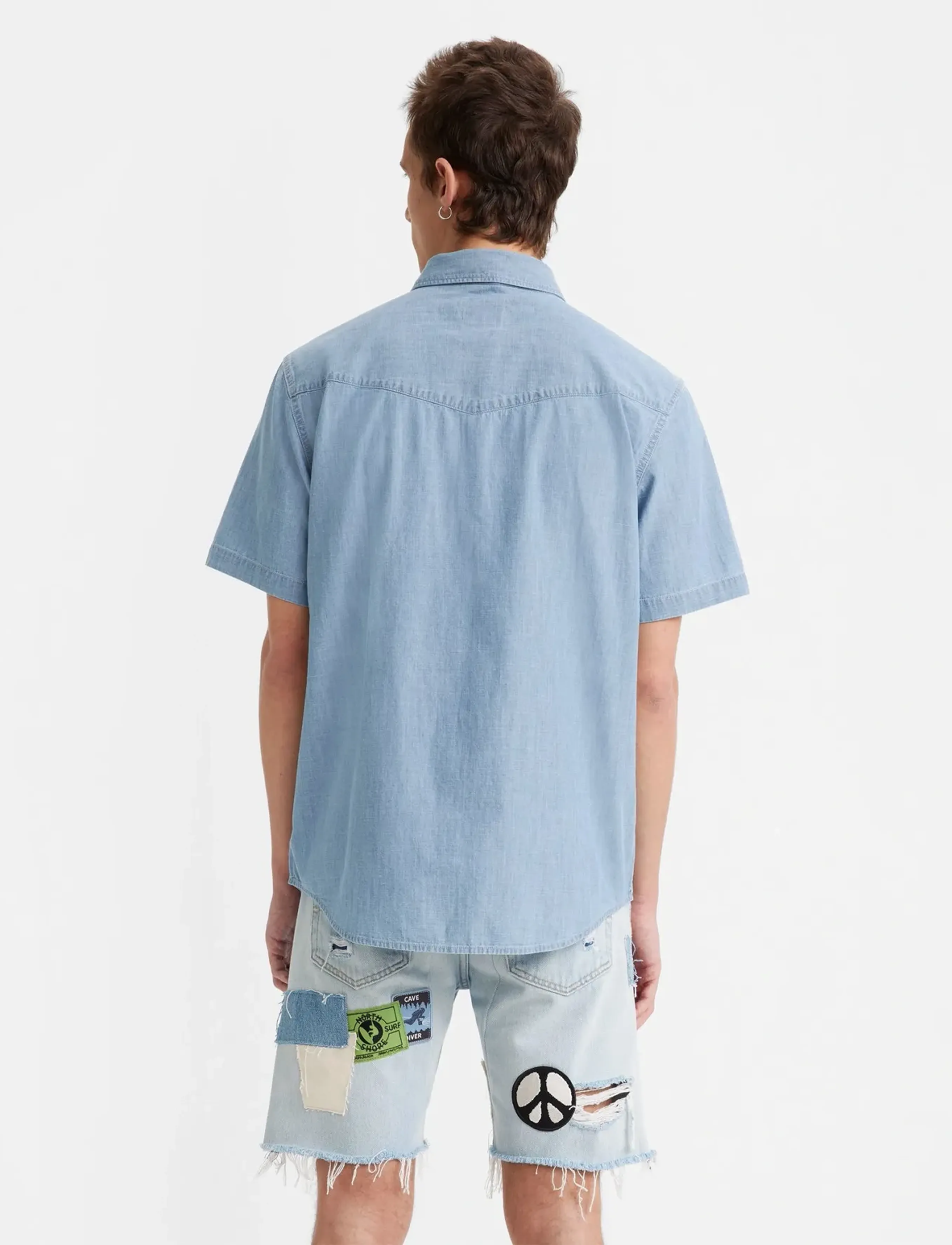 Levi's® - SS RELAXED FIT WESTERN NEW HYD - kortärmade skjortor - blues - 3