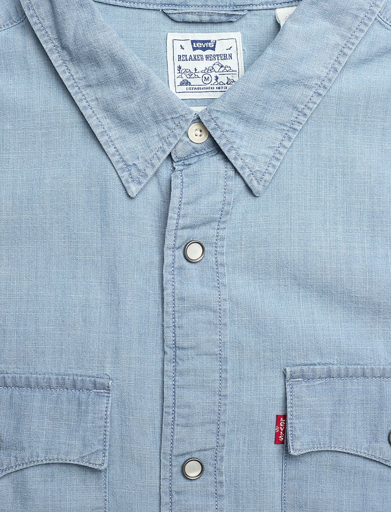 Levi's® - SS RELAXED FIT WESTERN NEW HYD - kortærmede skjorter - blues - 4