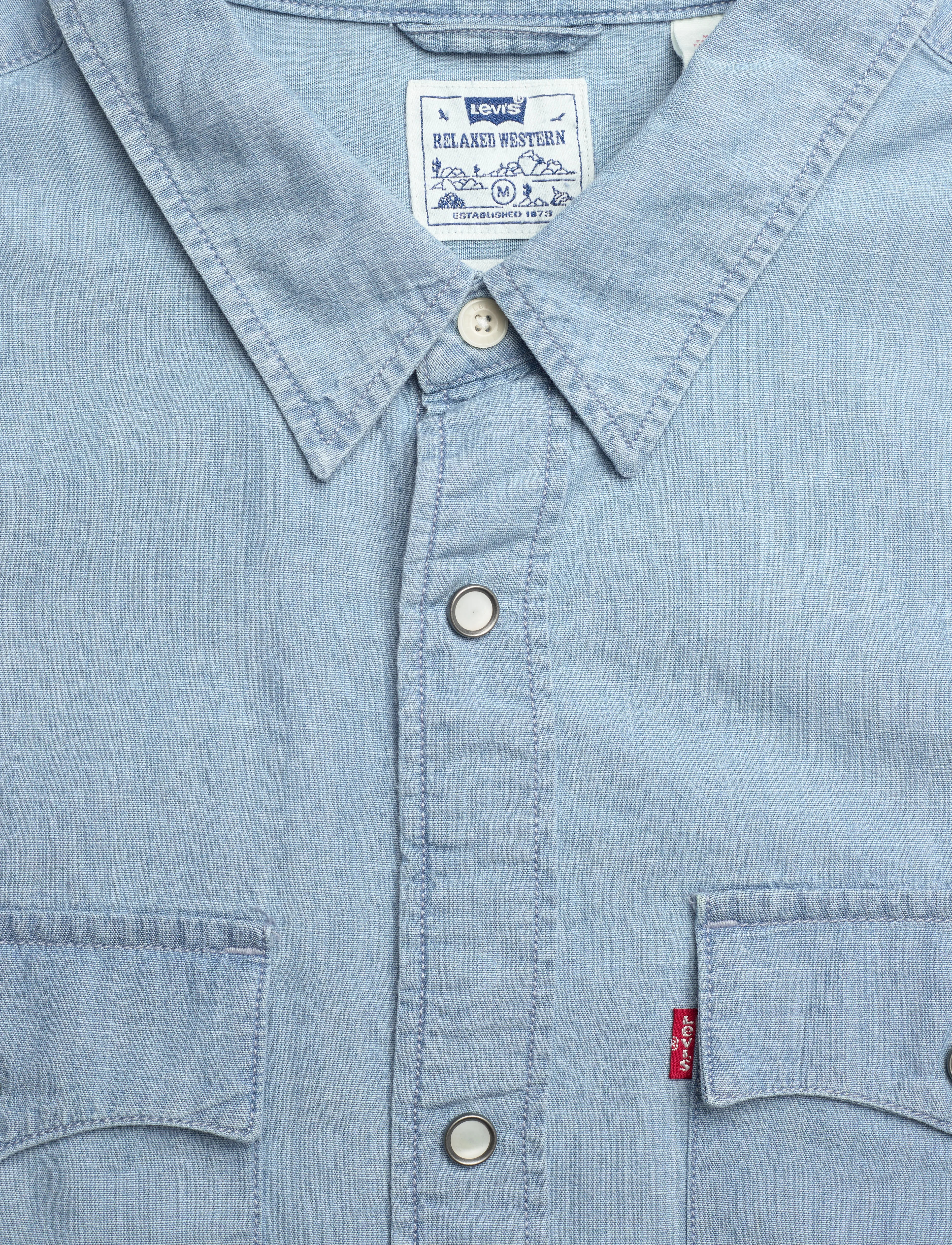 Levi's® - SS RELAXED FIT WESTERN NEW HYD - kortärmade skjortor - blues - 4