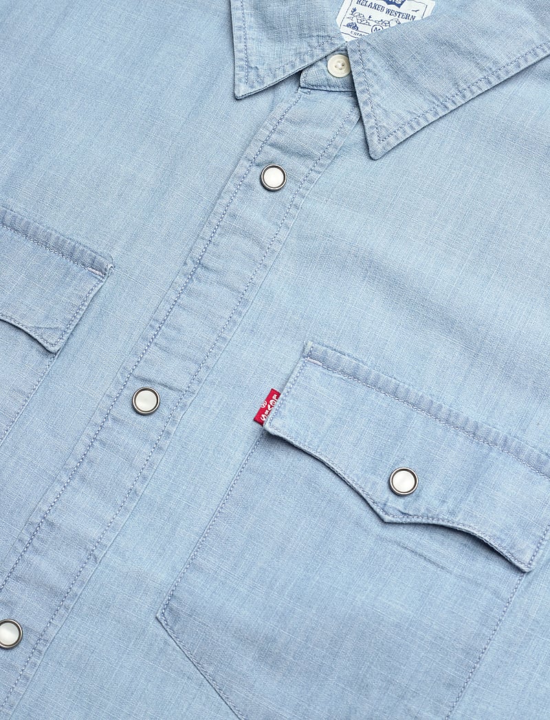 Levi's® - SS RELAXED FIT WESTERN NEW HYD - kortærmede skjorter - blues - 5