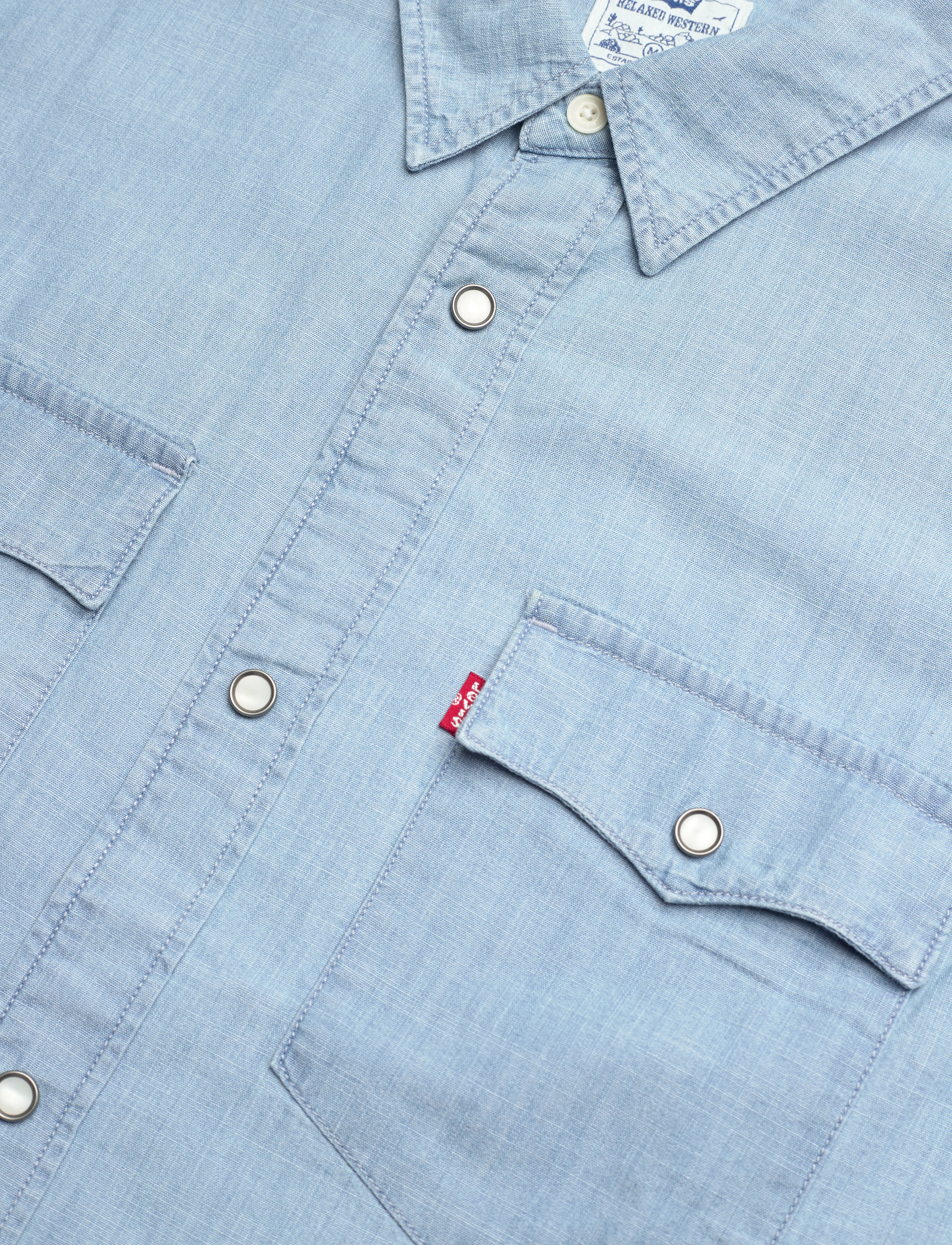 Levi's® - SS RELAXED FIT WESTERN NEW HYD - kortärmade skjortor - blues - 5