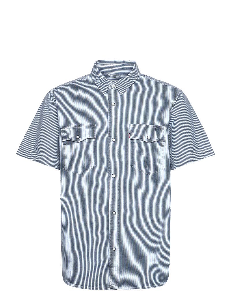 Levi's® - SS RELAXED FIT WESTERN VIRGINI - lühikeste varrukatega särgid - light indigo - worn in - 1