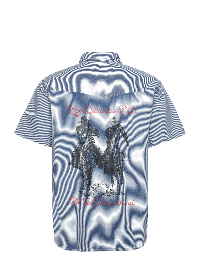 Levi's® - SS RELAXED FIT WESTERN VIRGINI - lühikeste varrukatega särgid - light indigo - worn in - 2