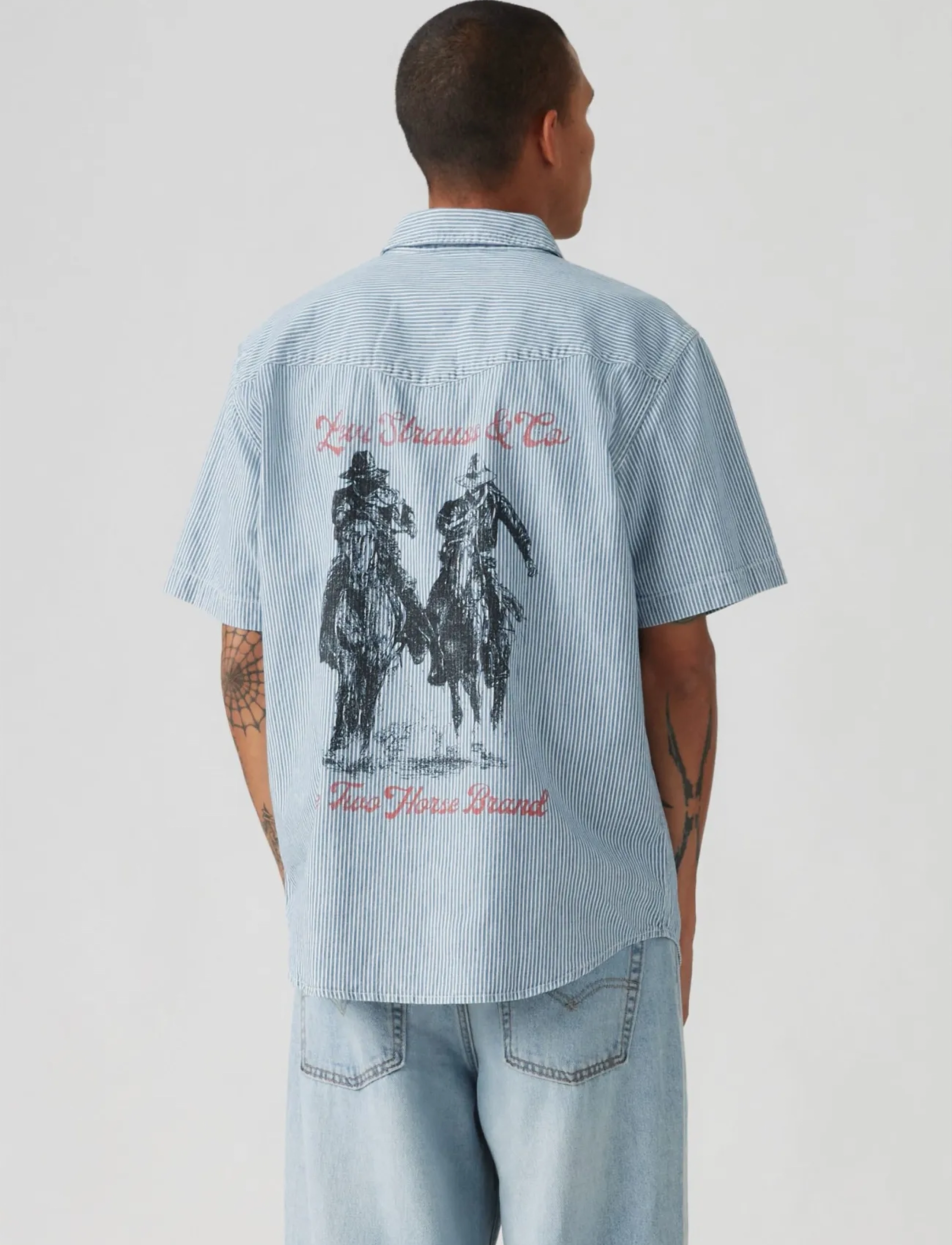 Levi's® - SS RELAXED FIT WESTERN VIRGINI - light indigo - worn in - 4