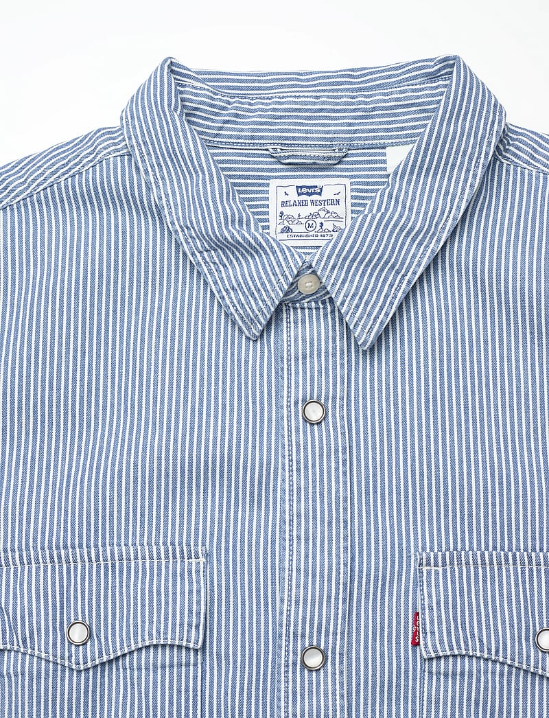 Levi's® - SS RELAXED FIT WESTERN VIRGINI - lühikeste varrukatega särgid - light indigo - worn in - 5