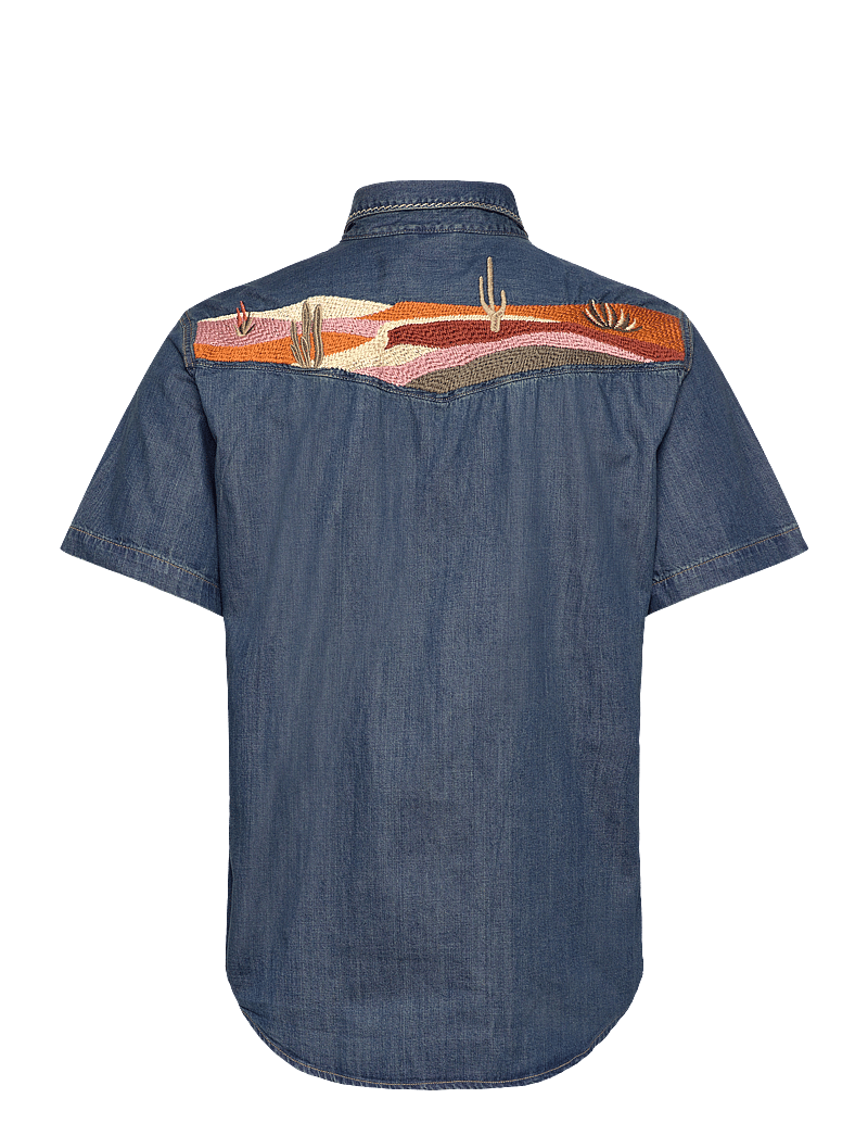 Levi's® - SS RELAXED FIT WESTERN HUCKLEB - teksasärgid - med indigo - worn in - 2