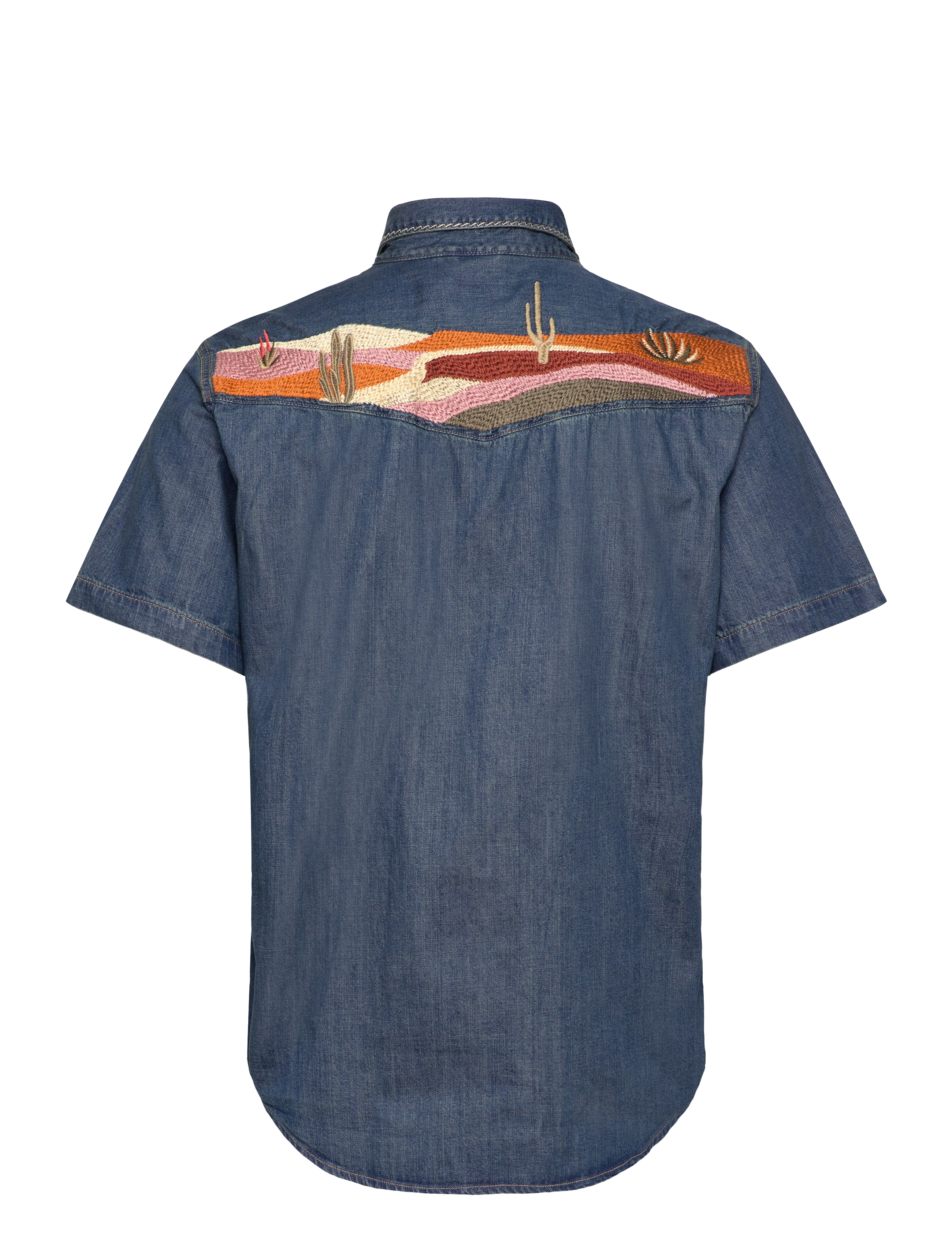 Levi's® - SS RELAXED FIT WESTERN HUCKLEB - med indigo - worn in - 2