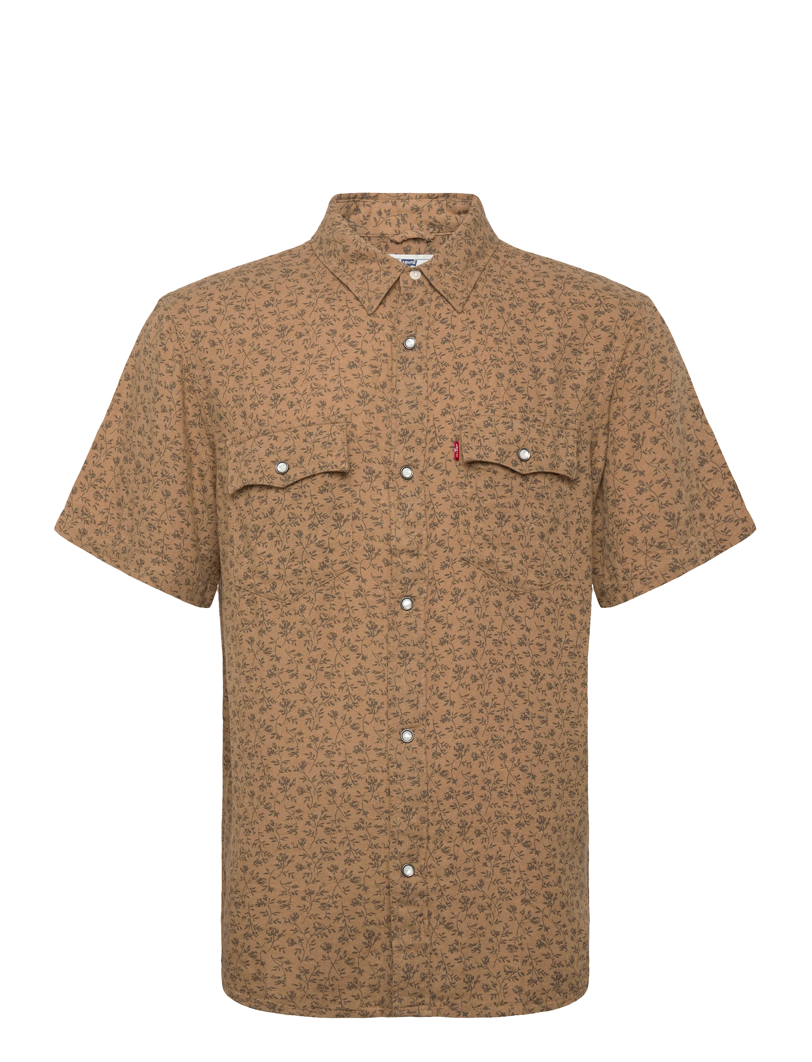 LEVI'S Ss Relaxed Fit Western Bran Fl Braun - M - Herren