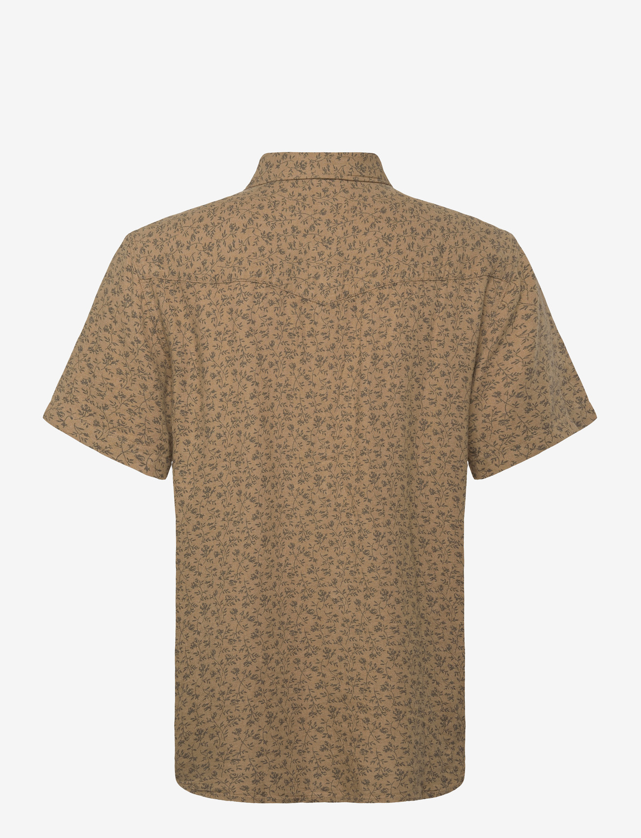 Levi's® - SS RELAXED FIT WESTERN BRAN FL - pattern shirts - browns - 2