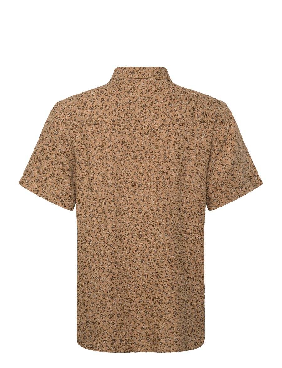 Levi's® - SS RELAXED FIT WESTERN BRAN FL - mønstrede skjorter - browns - 2