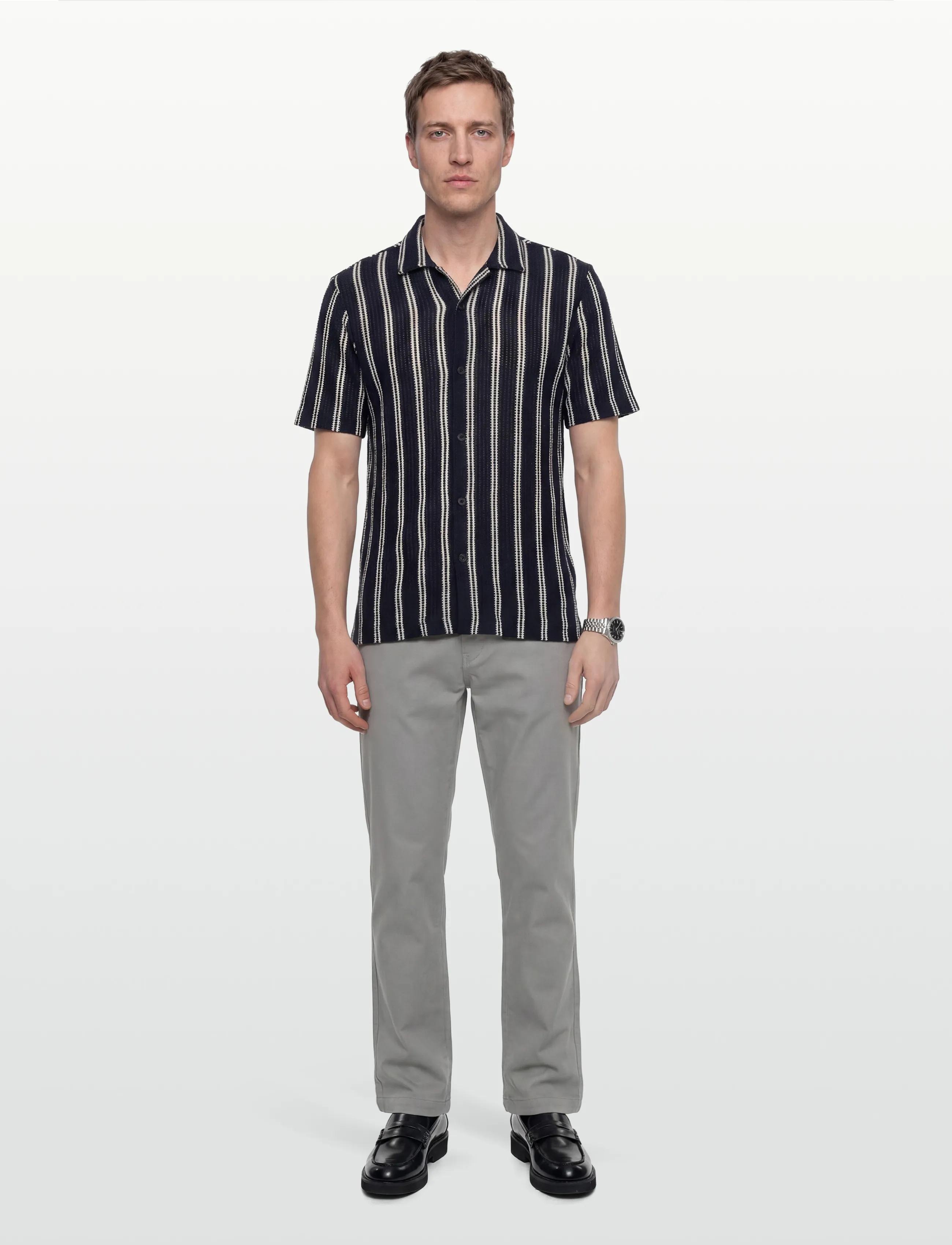 Levi's® XX CHINO AUTHENTIC RLX PEBBLE - Chinos - BLACKS / grey