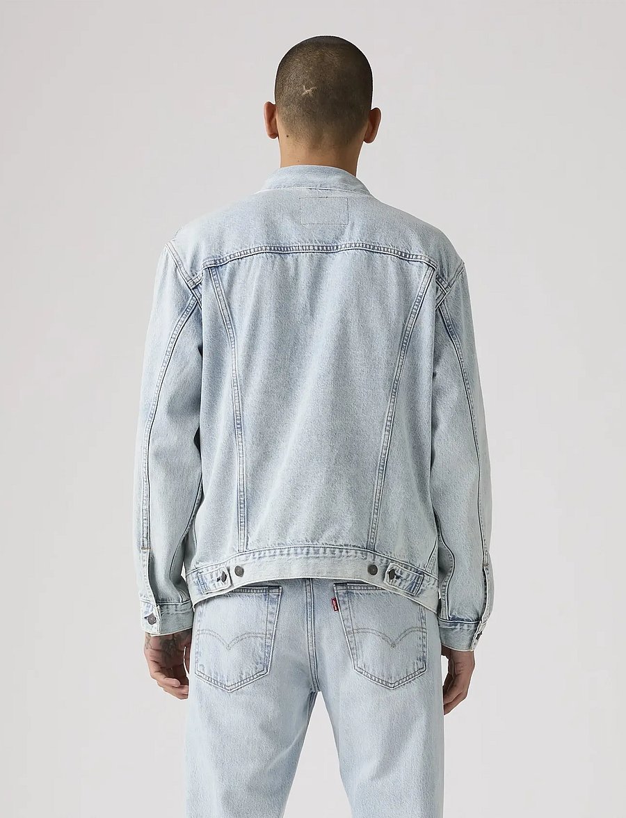 Levi's® - RELAXED FIT TRUCKER BRIGHTSIDE - ungefütterte denimjacken - light indigo - worn in - 3
