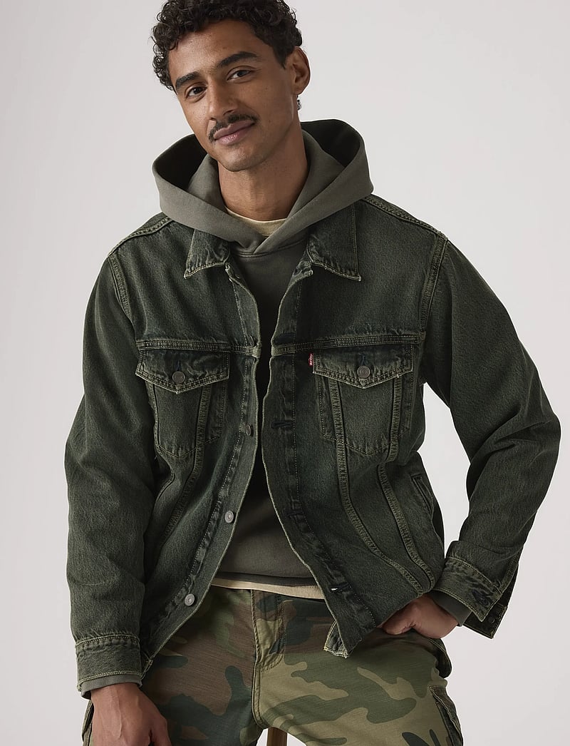 Levi's® - RELAXED FIT TRUCKER UNTIL ITS - ungefütterte denimjacken - greens - 0