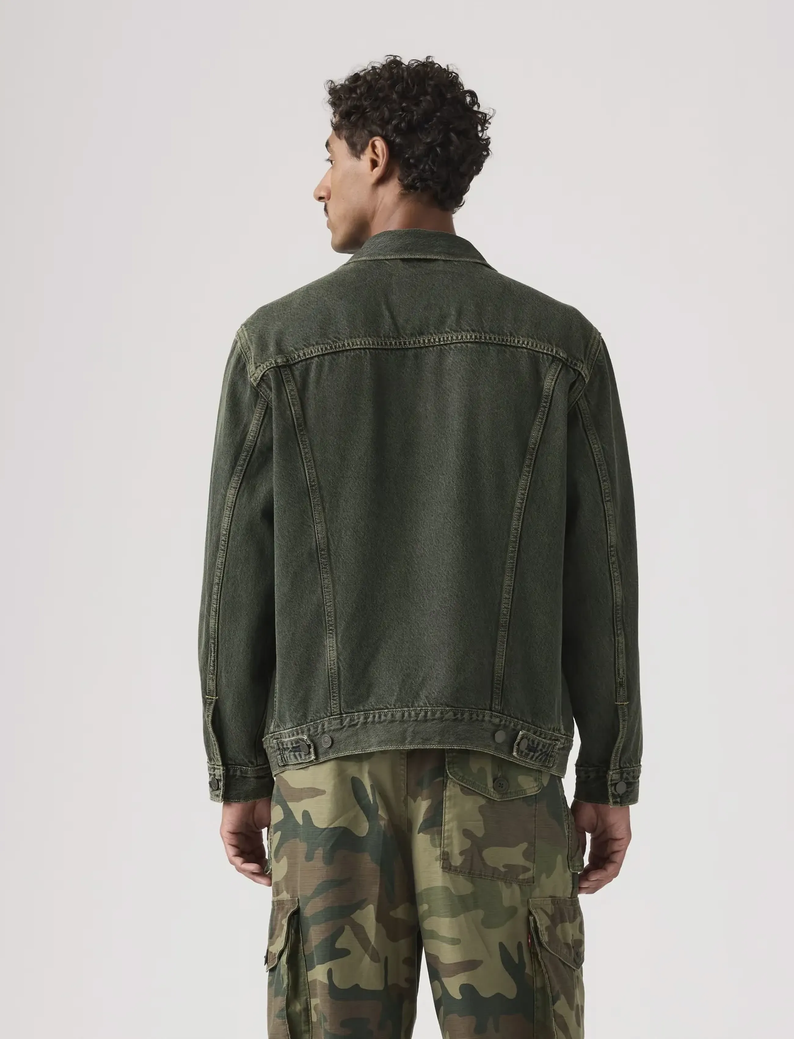 Levi's® - RELAXED FIT TRUCKER UNTIL ITS - unlined denim jackets - greens - 3