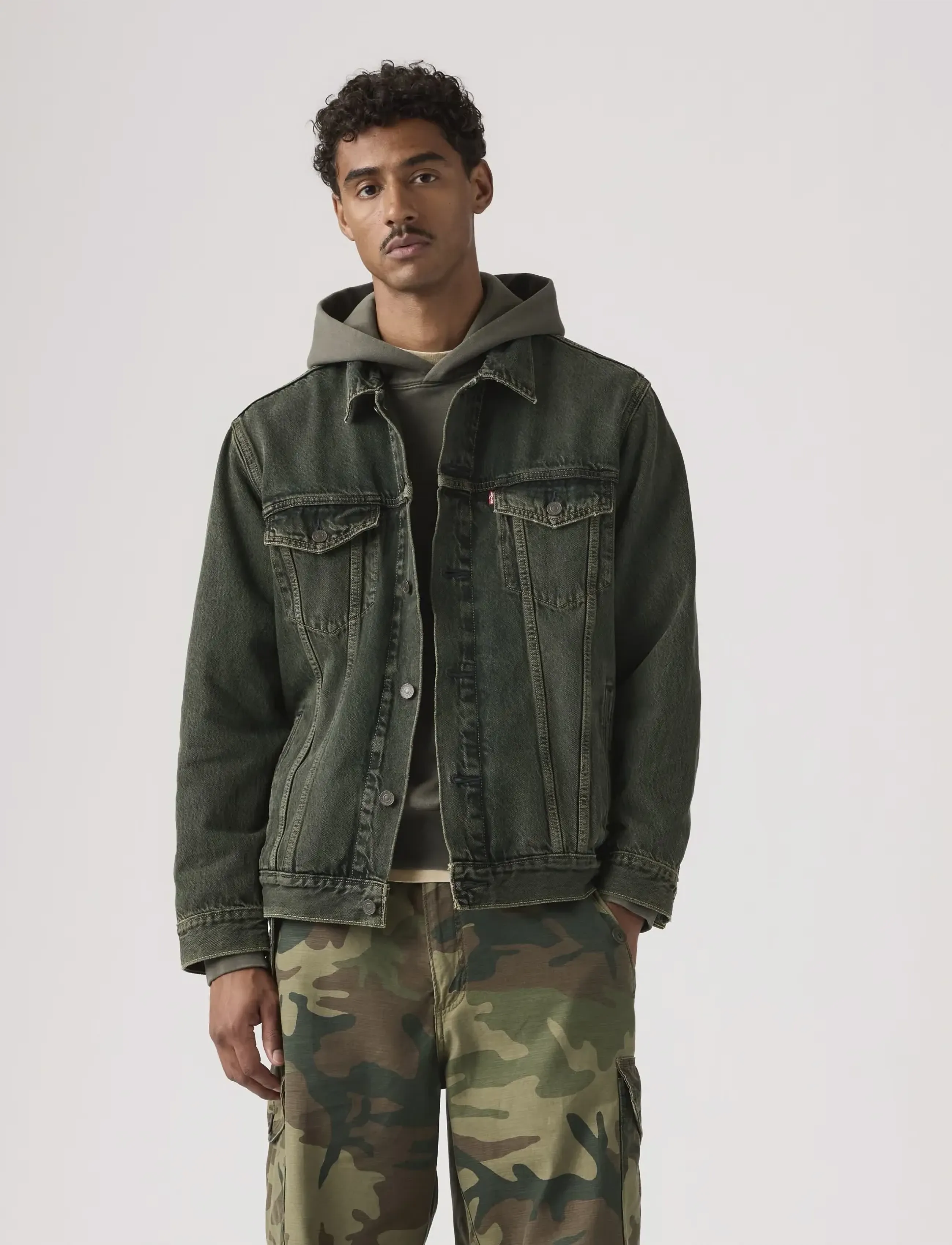 Levi's® - RELAXED FIT TRUCKER UNTIL ITS - unlined denim jackets - greens - 5
