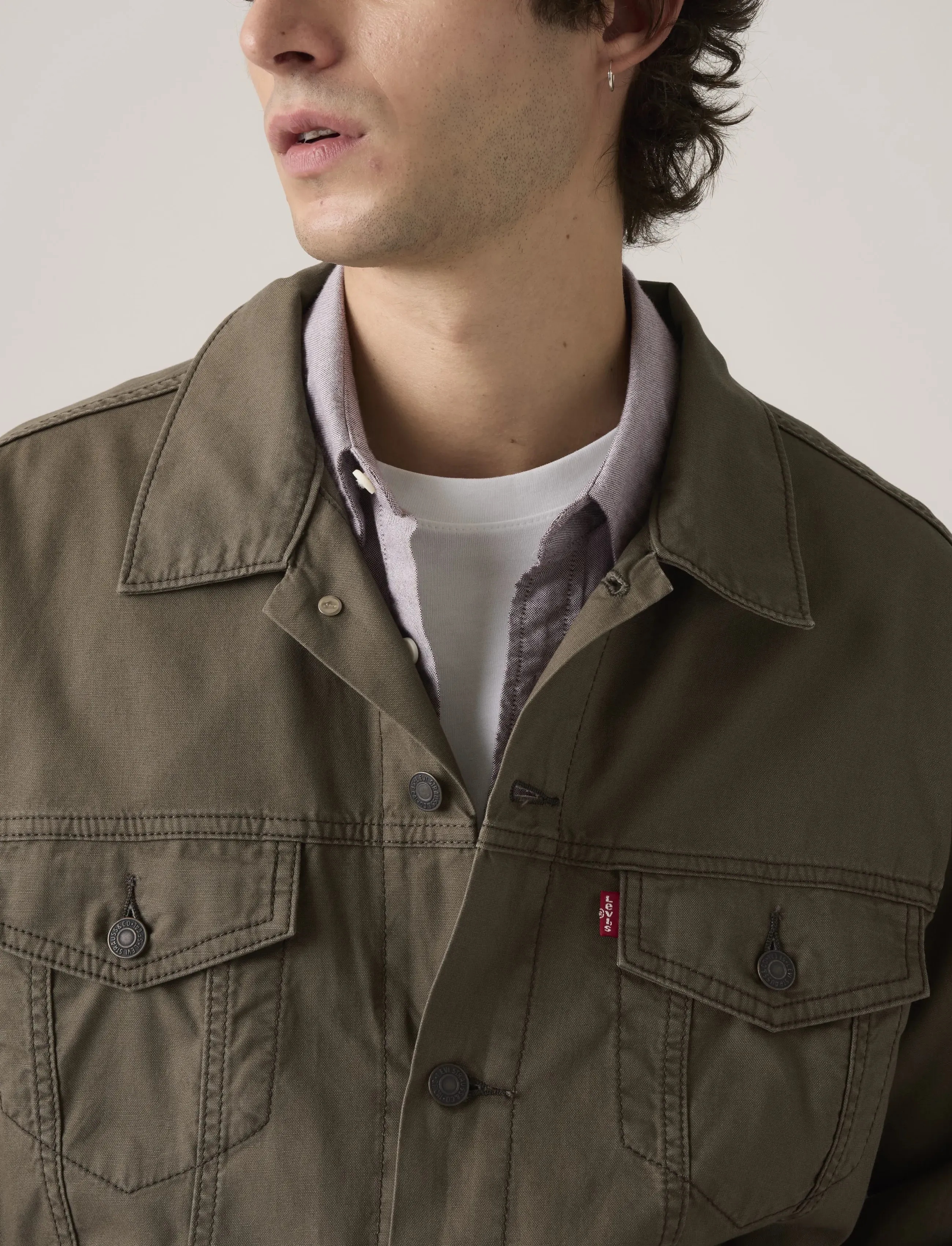 Levi's® - RELAXED FIT TRUCKER BROWNS - ungefütterte denimjacken - relaxed fit trucker maitake brown - 4