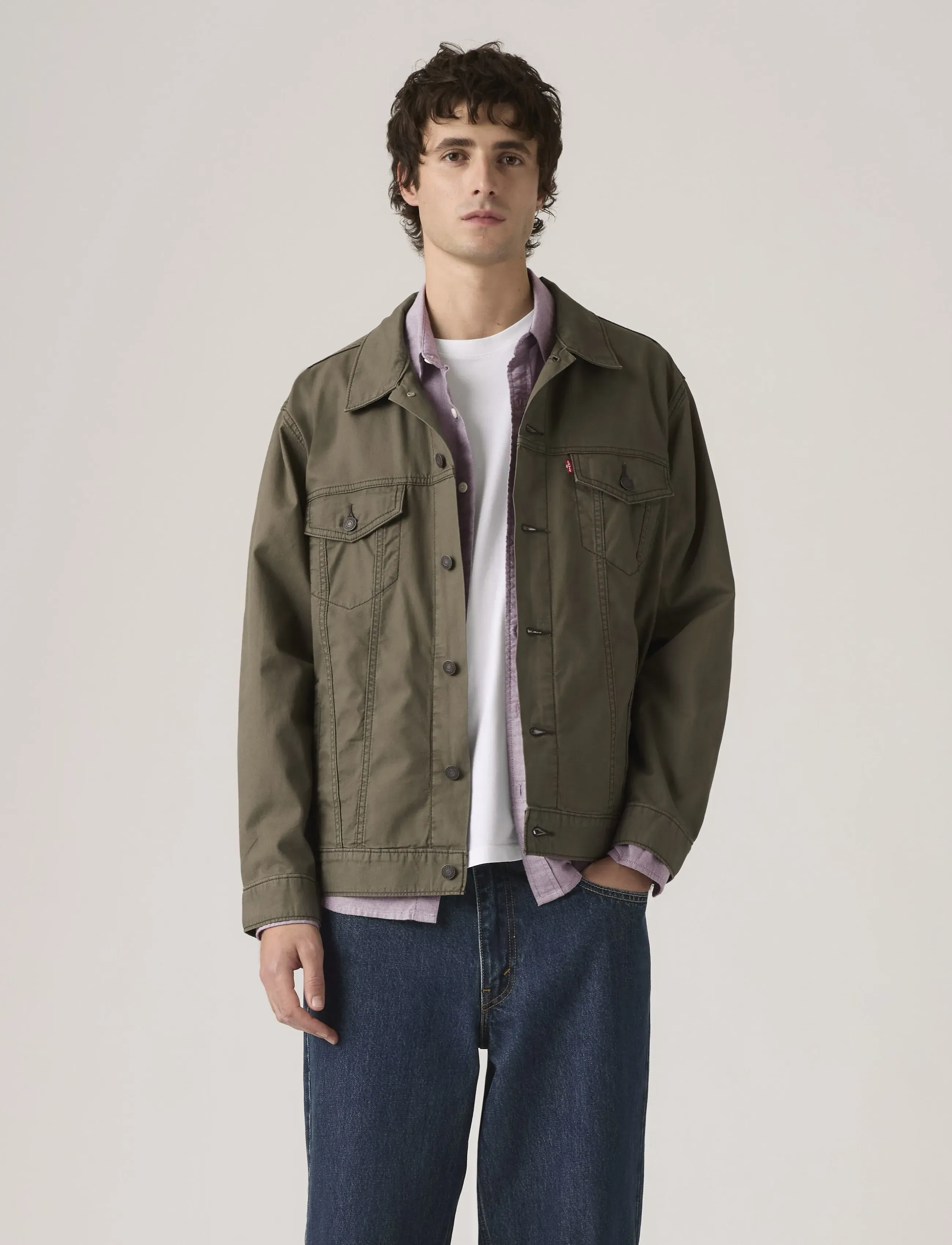 Levi's® - RELAXED FIT TRUCKER BROWNS - ungefütterte denimjacken - relaxed fit trucker maitake brown - 5