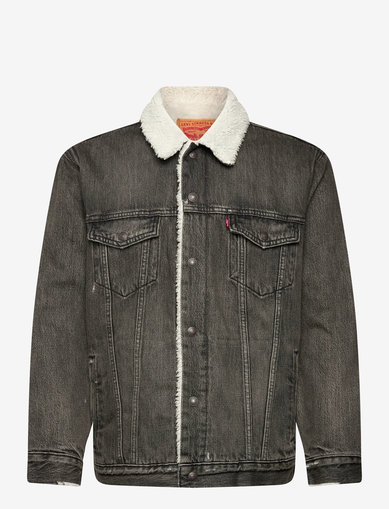 Levi's® - RELAXED FIT SHERPA TRKR SALT L - forede denimjakker - blacks - 1