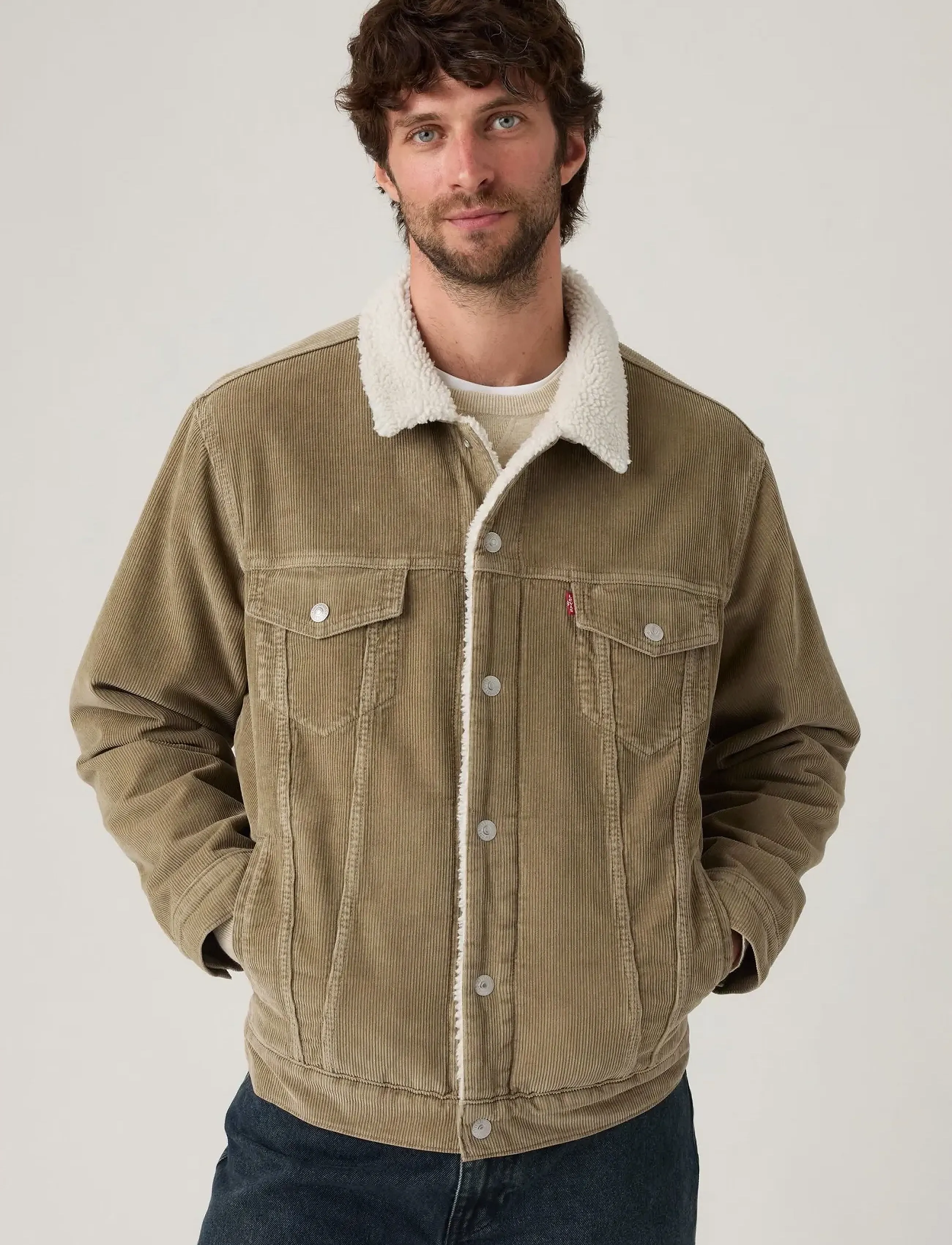 Levi's® RELAXED FIT SHERPA TRKR TIMBER - Jacken & Mäntel - NEUTRALS / beige
