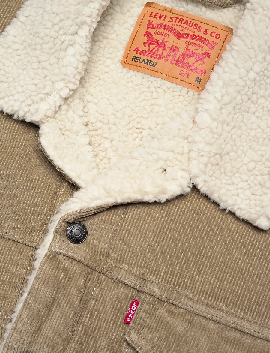 Levi's® - RELAXED FIT SHERPA TRKR TIMBER - gefütterte denimjacken - neutrals - 4