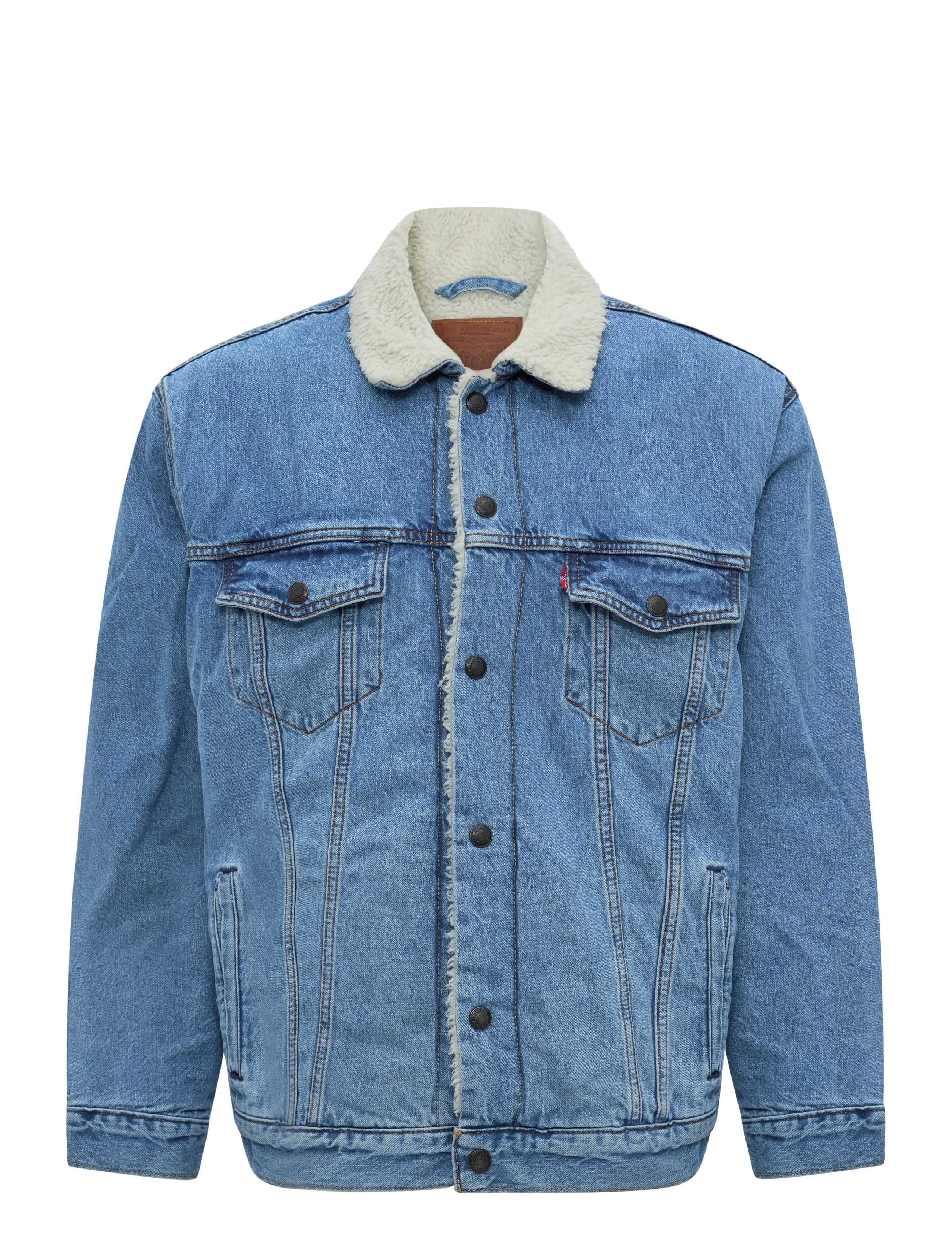 Levi's® - RELAXED FIT SHERPA TRKR WASHED - med indigo - worn in - 1