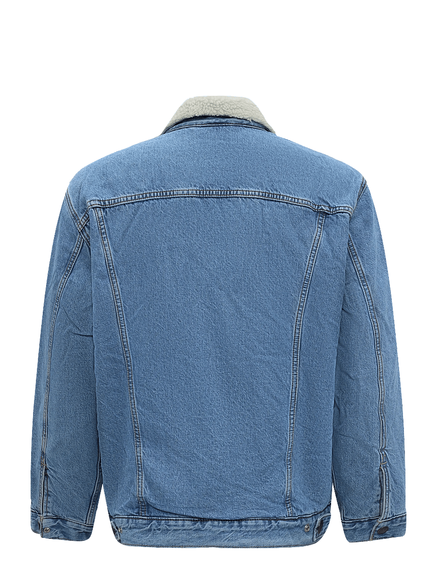 Levi's® - RELAXED FIT SHERPA TRKR WASHED - forede denimjakker - med indigo - worn in - 2