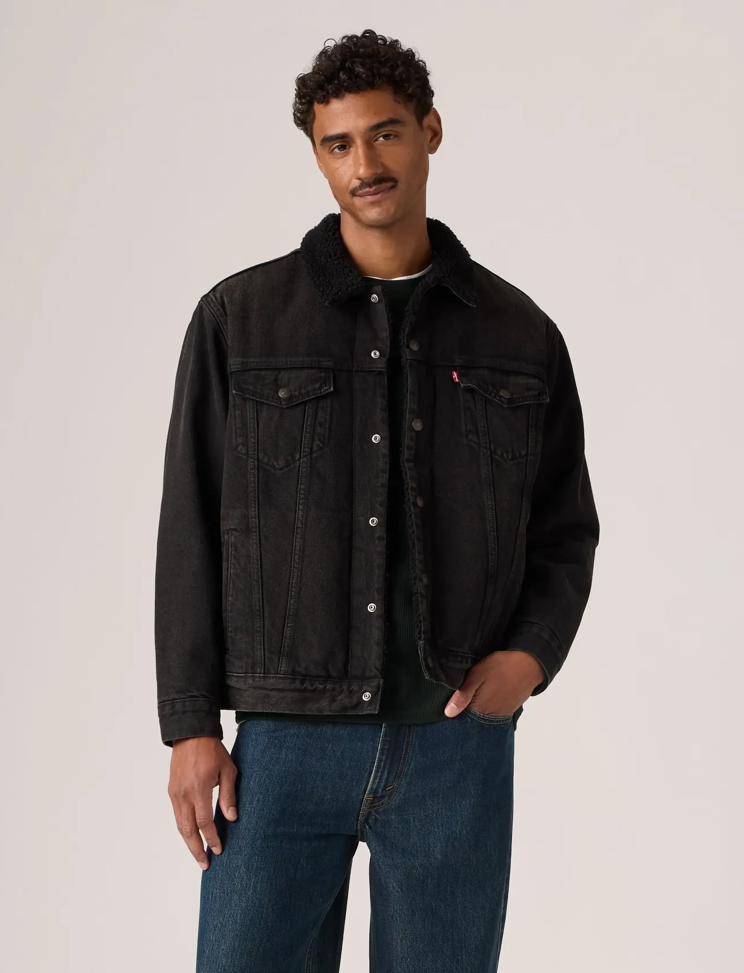 Levi's® - RELAXED FIT SHERPA TRKR AT MID - blacks - 3