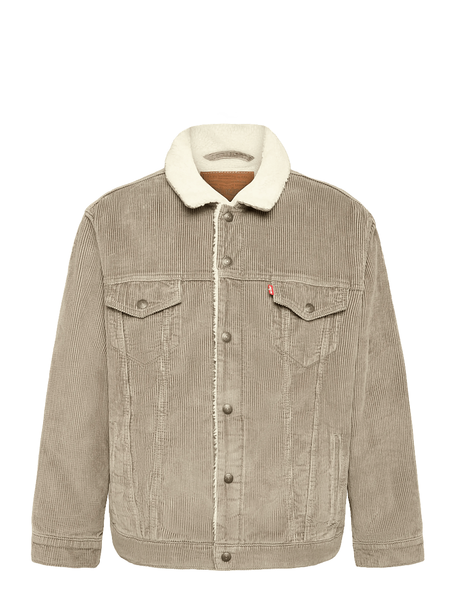 Levi's® - RELAXED FIT SHERPA TRKR SMOKEY - forede denimjakker - neutrals - 1