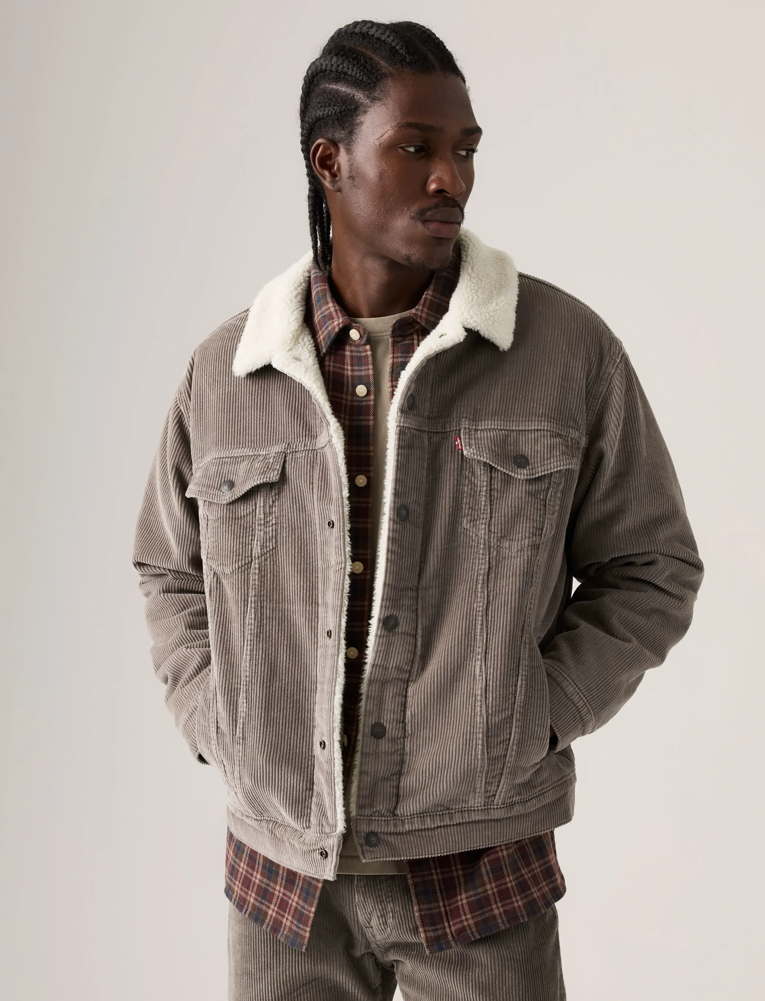 Relaxed Fit Sherpa Trkr Smokey