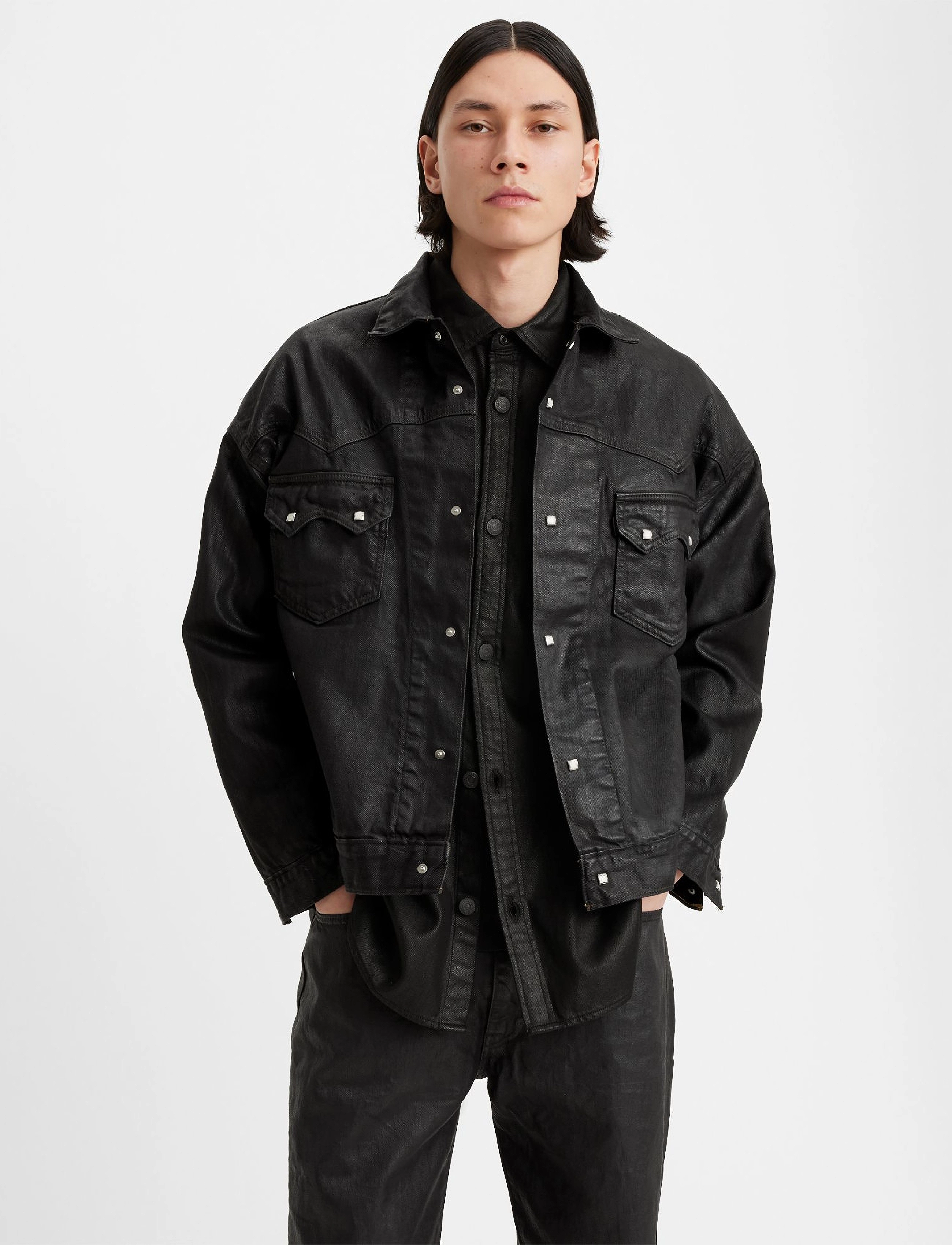 LEVI´S Men - WESTERN TRUCKER CANDLE WAX TRU - blacks - 2