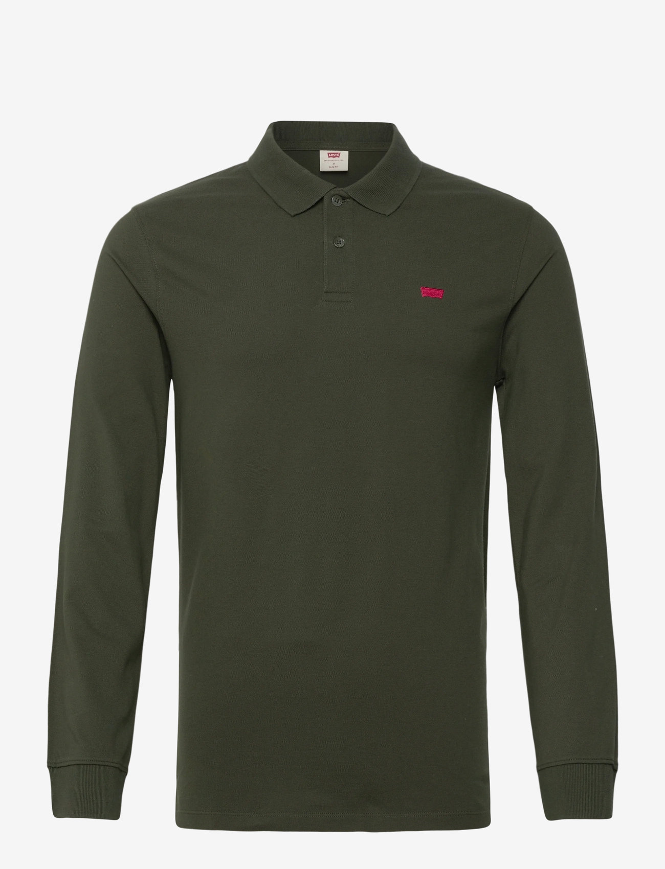 Levi's® - LS SLIM HOUSEMARK POLO DUFFEL - langærmede poloer - greens - 1