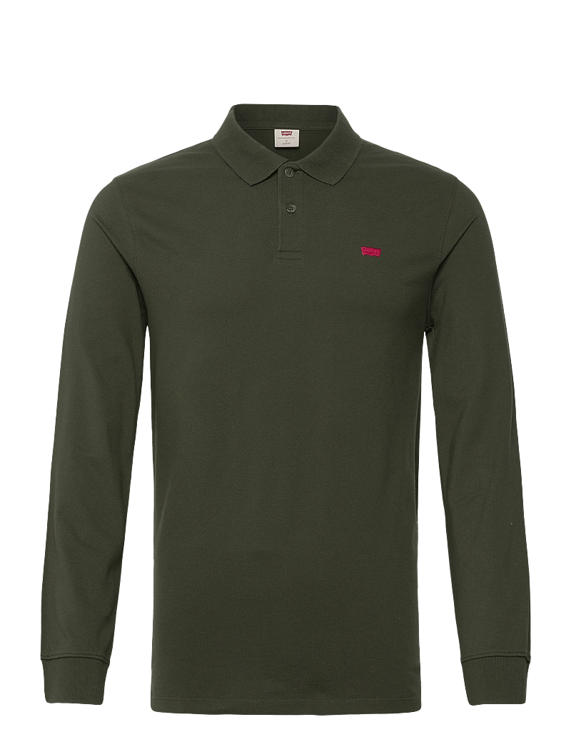 Levi's® - LS SLIM HOUSEMARK POLO DUFFEL - langærmede poloer - greens - 1