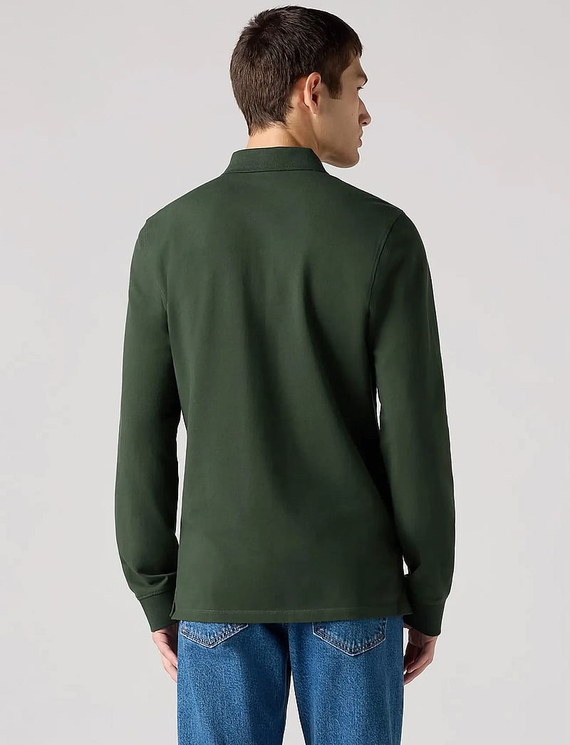 Levi's® - LS SLIM HOUSEMARK POLO DUFFEL - langærmede poloer - greens - 3