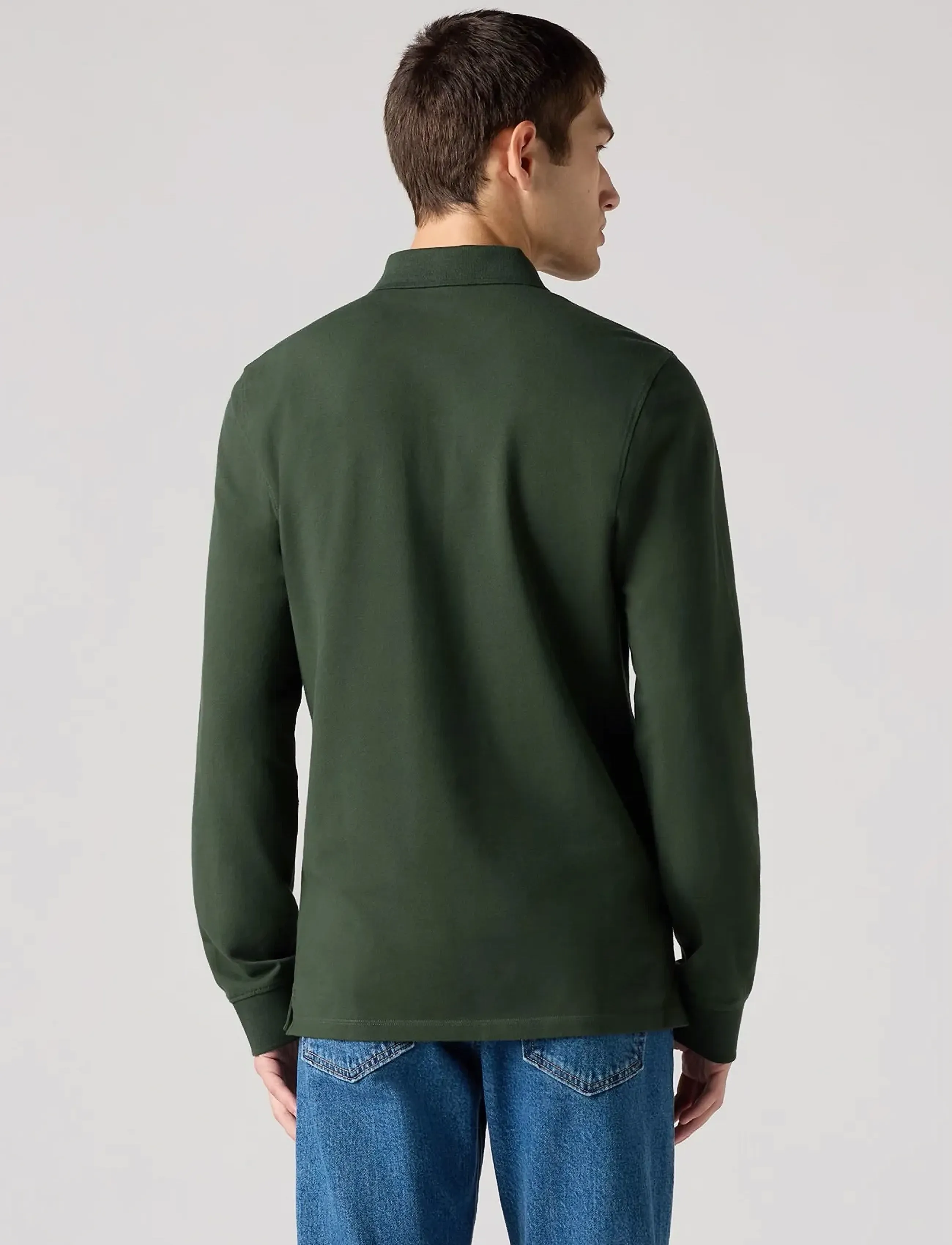 Levi's® - LS SLIM HOUSEMARK POLO DUFFEL - langerma pólóbolir - greens - 3
