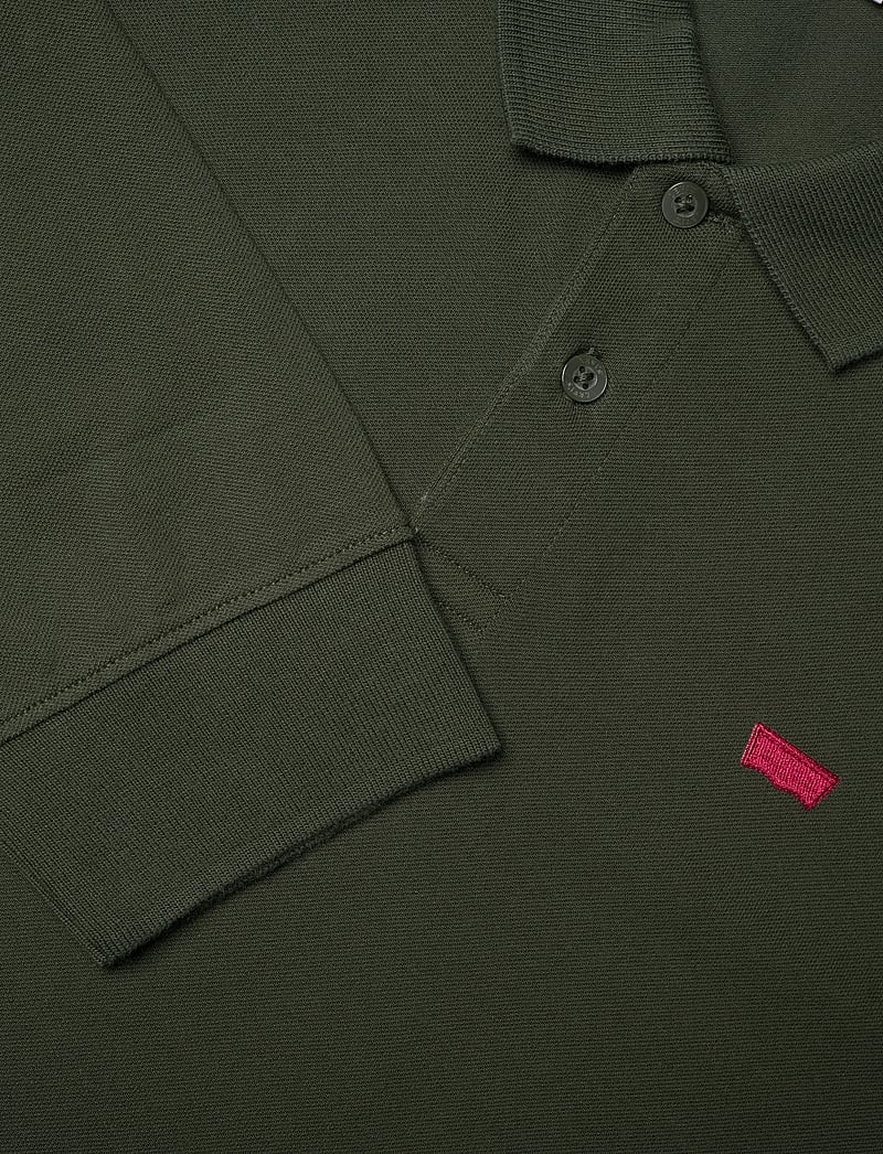 Levi's® - LS SLIM HOUSEMARK POLO DUFFEL - langærmede poloer - greens - 4