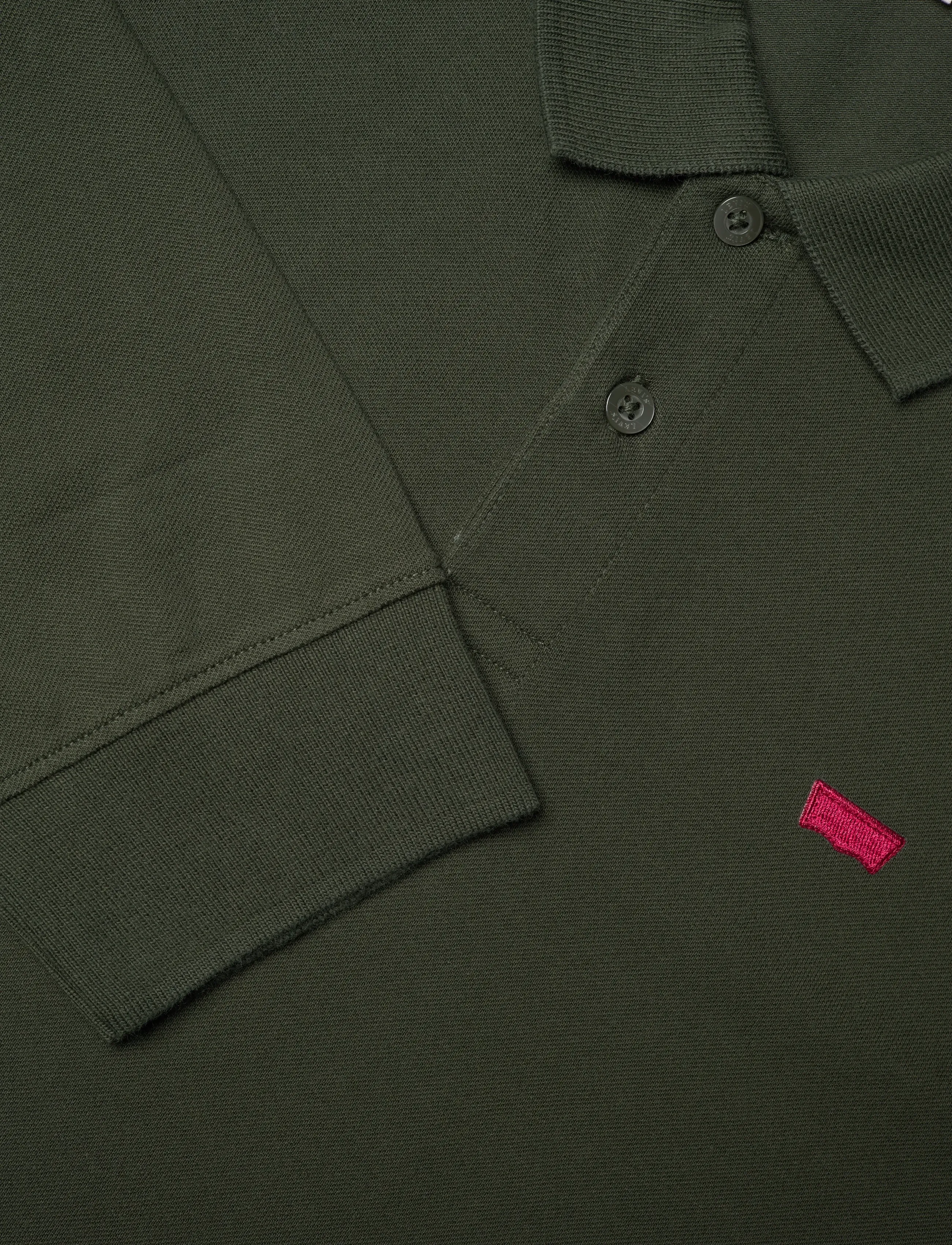 Levi's® - LS SLIM HOUSEMARK POLO DUFFEL - langerma pólóbolir - greens - 4