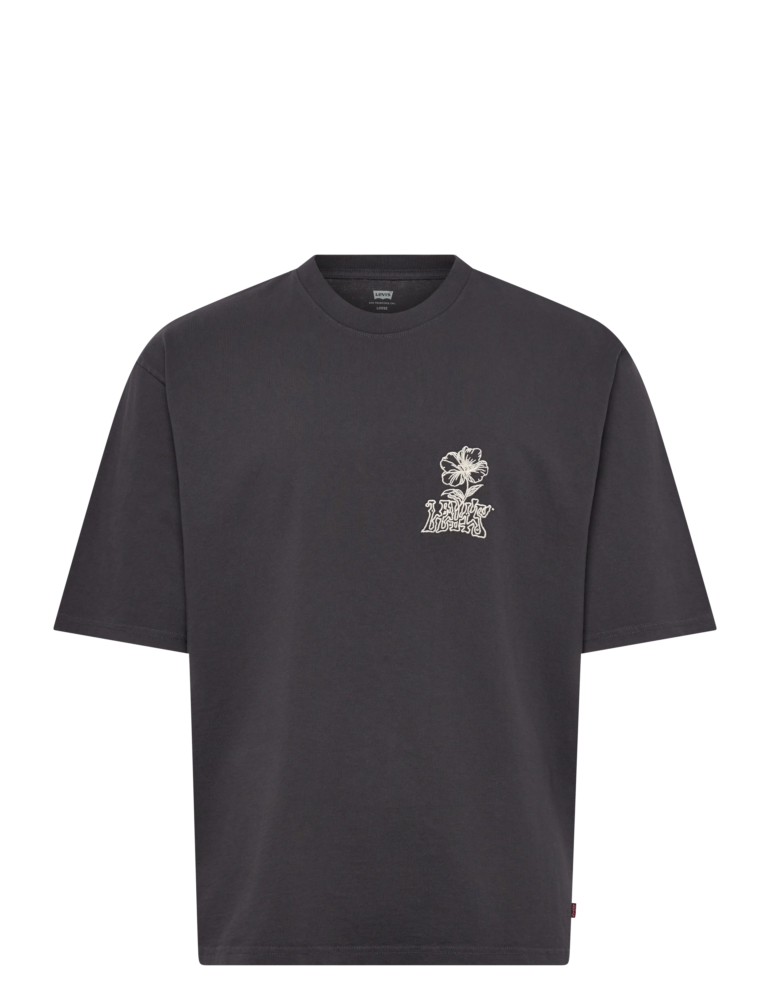 Levi's® HALF SLEEVE TEE LEVIS TONAL SC - Campaign - BLACKS / black