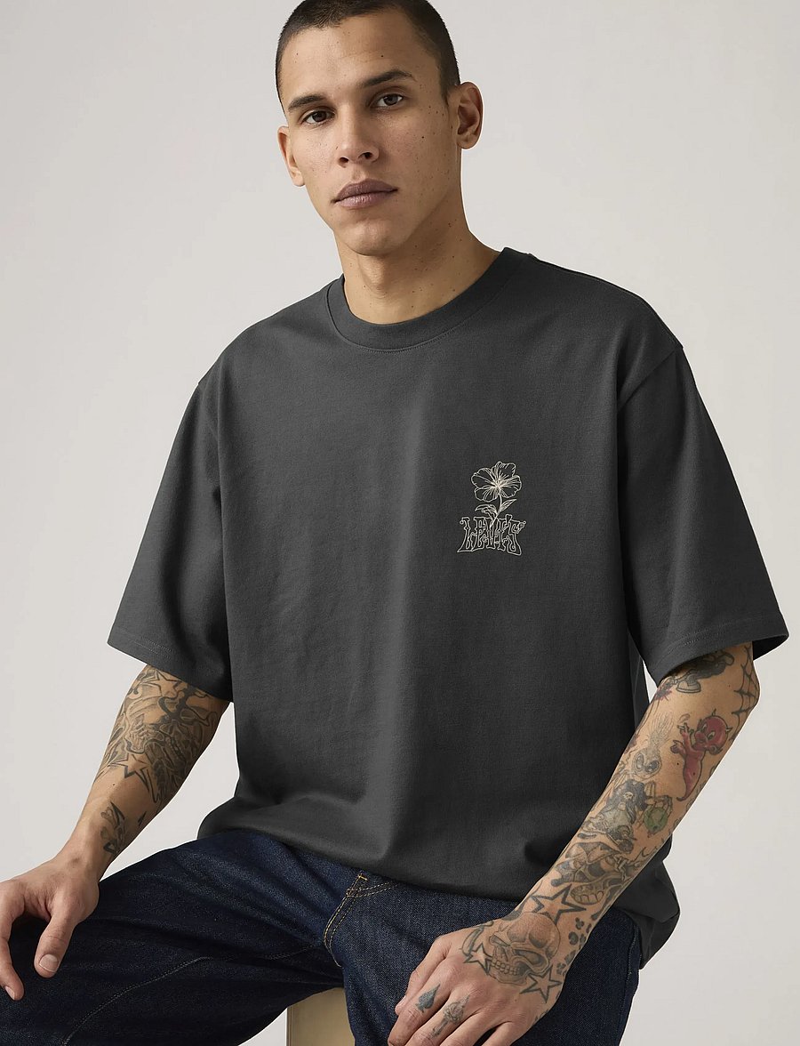 Levi's® - HALF SLEEVE TEE LEVIS TONAL SC - kortermede t-skjorter - blacks - 0